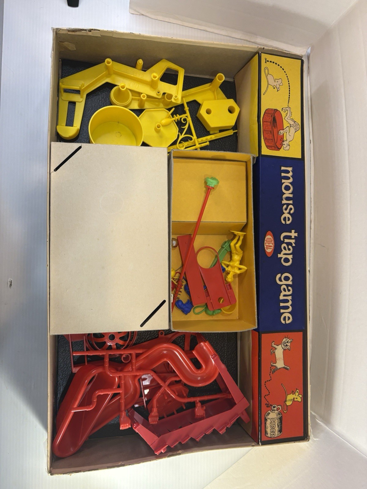 Ideal Mouse Trap Board Game 1963 Vintage Complete Set 22 x 14 x 3.5 Inch See Pic