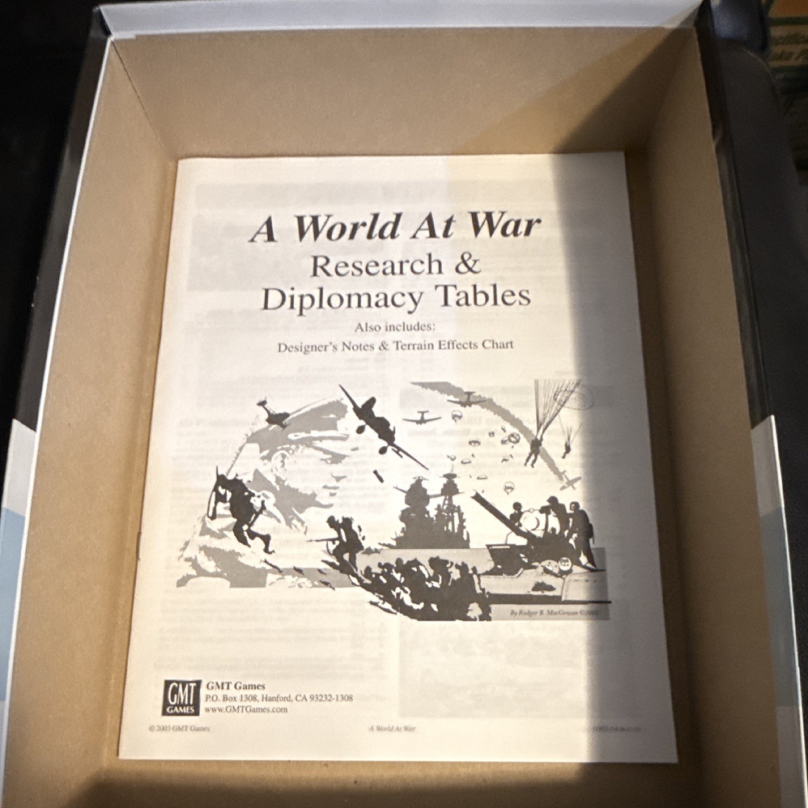 GMT A World at War: Second World War in Europe & Pacific Board Game UNPUNCHED