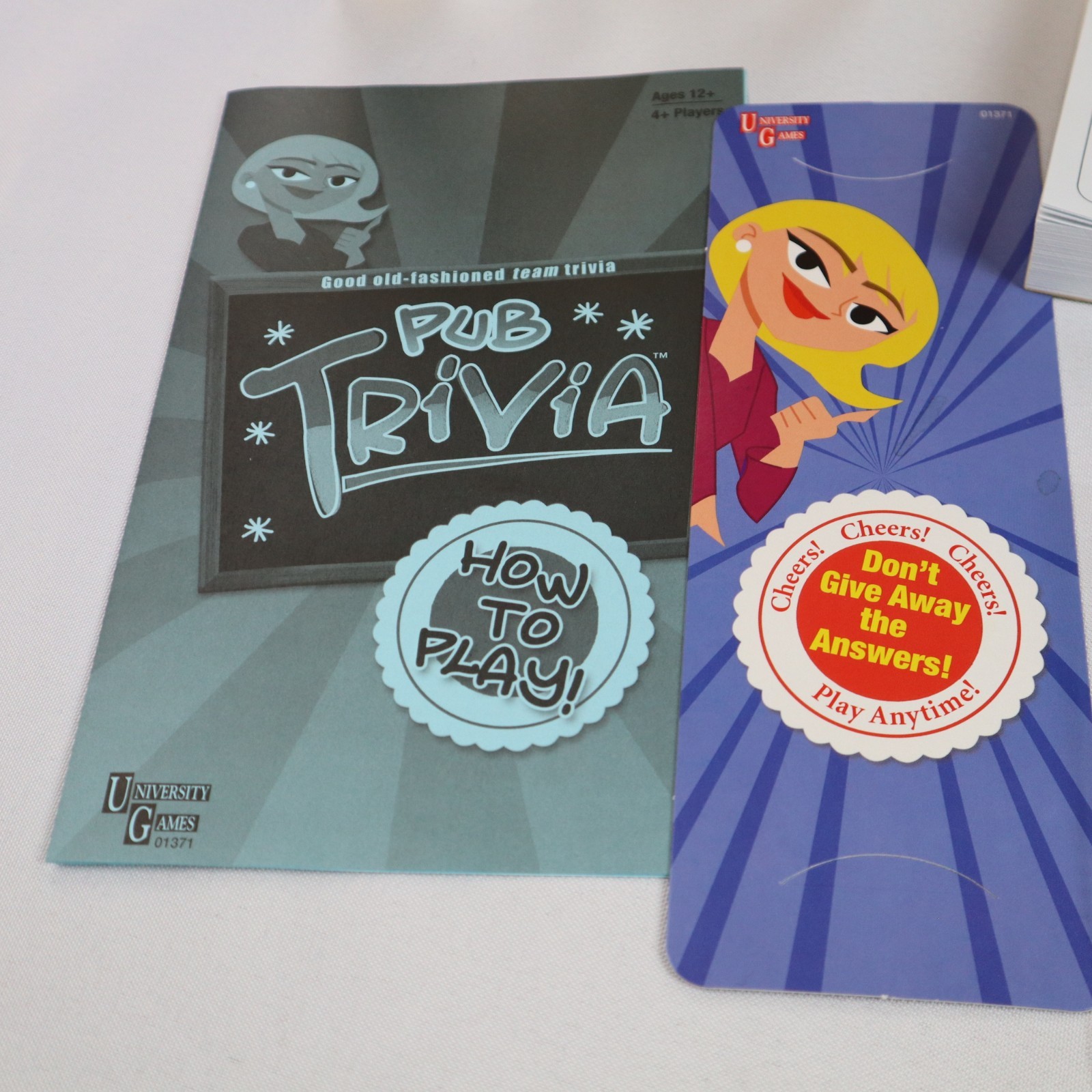 Pub Team Trivia Board Game Fun Quiz for Ages 12 and Up 2012 University Games