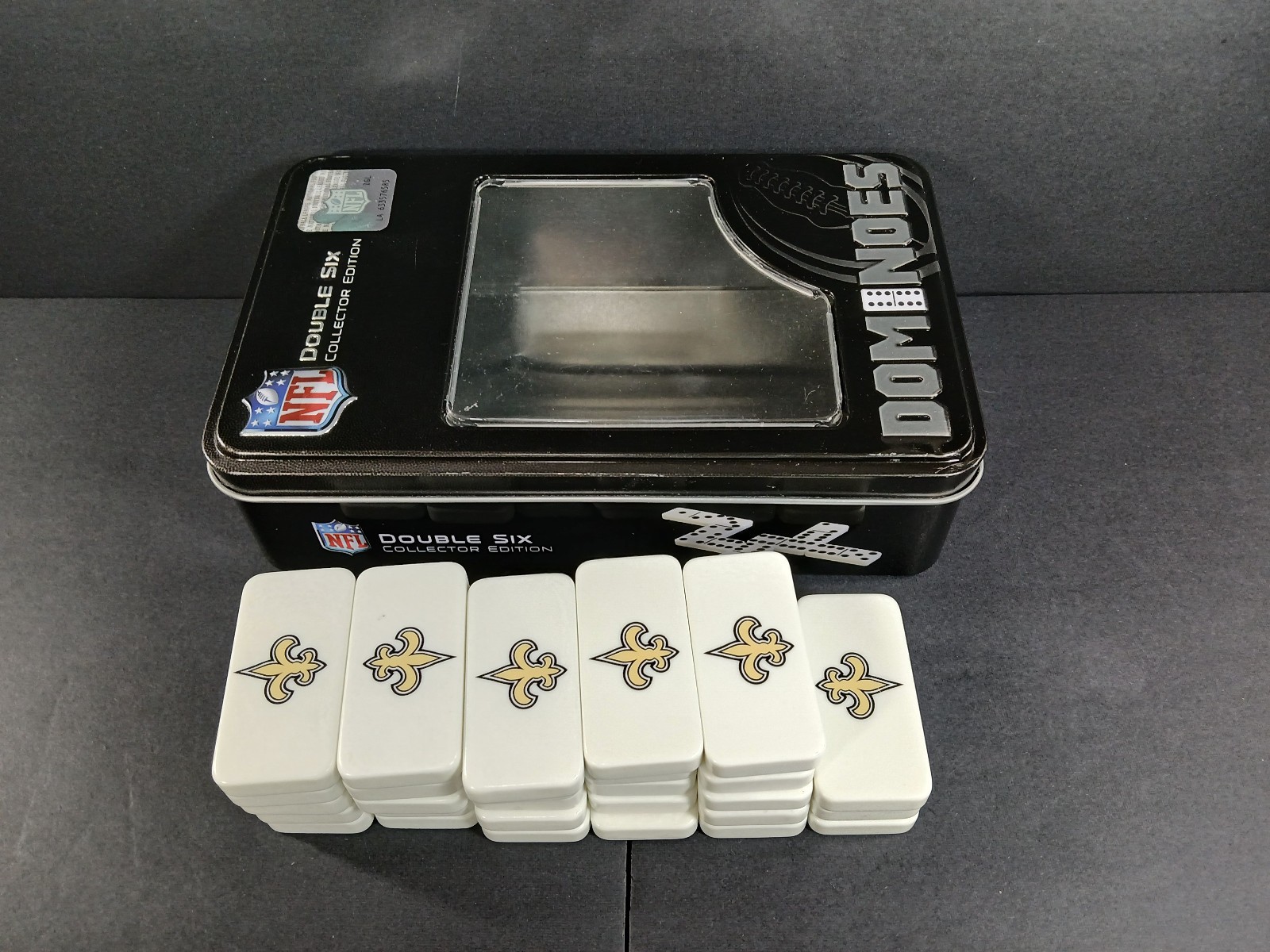 Officially Licensed NFL New Orleans Saints 28 Piece Dominoes Game – Pre-owned