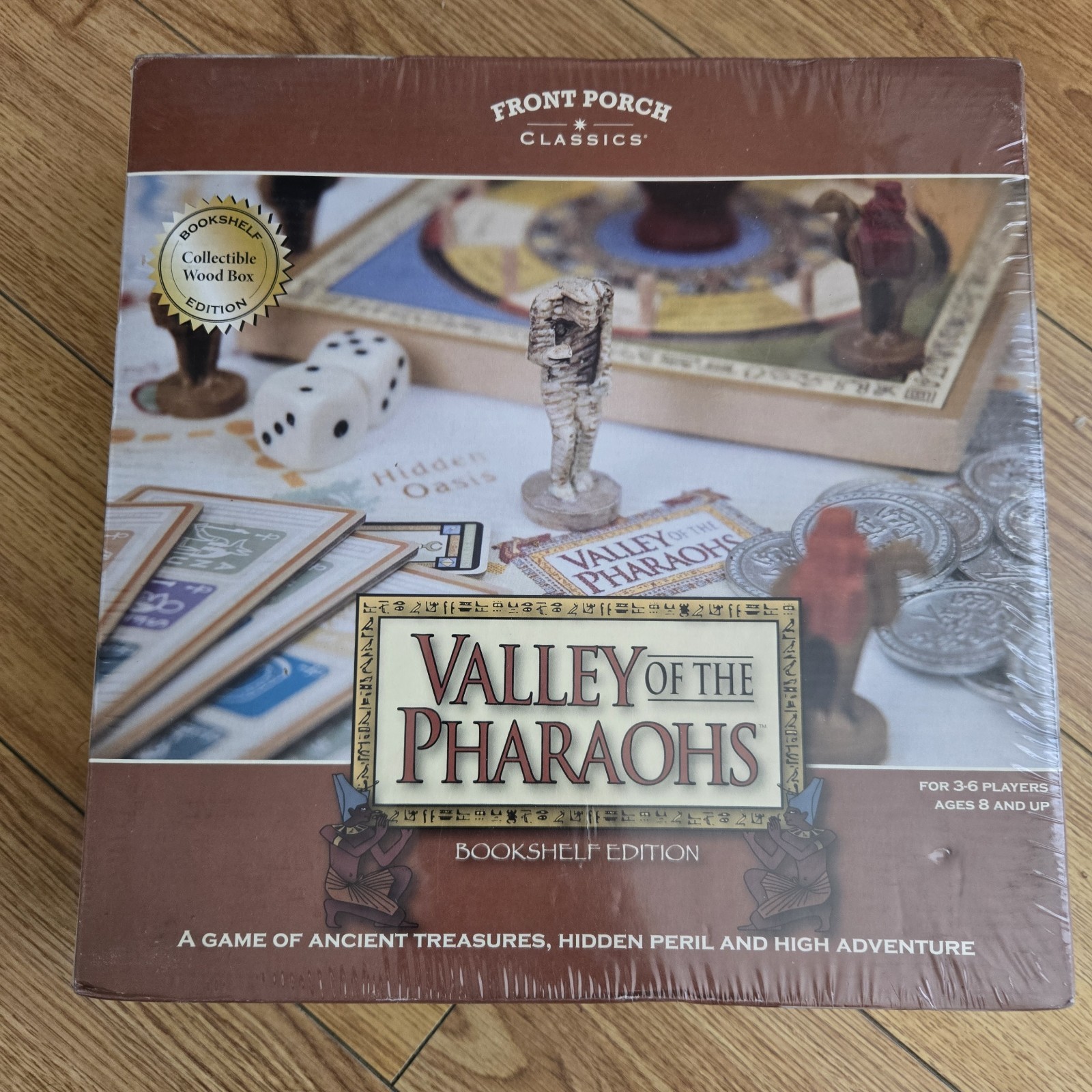 SEALED: Valley Of The Pharaohs Bookshelf Edition Front Porch Classics Wood Box