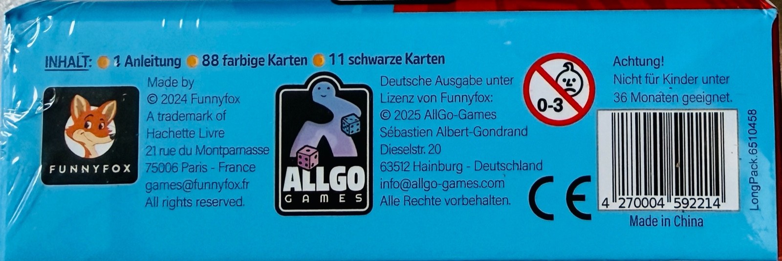 Bango Allgo Games Family Game Card Game Laying Game Kids Game Gambling