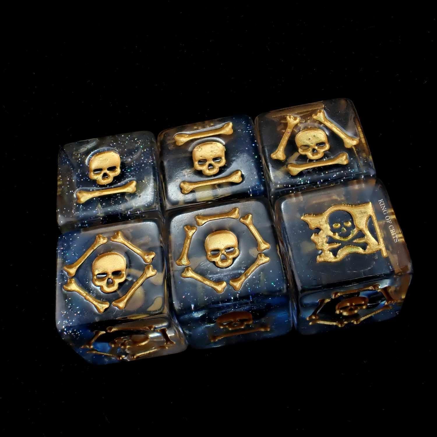 Pirates Plunder 11 Dice Set | Swashbuckler Polyhedral Dice Set | Buccaneer, B…