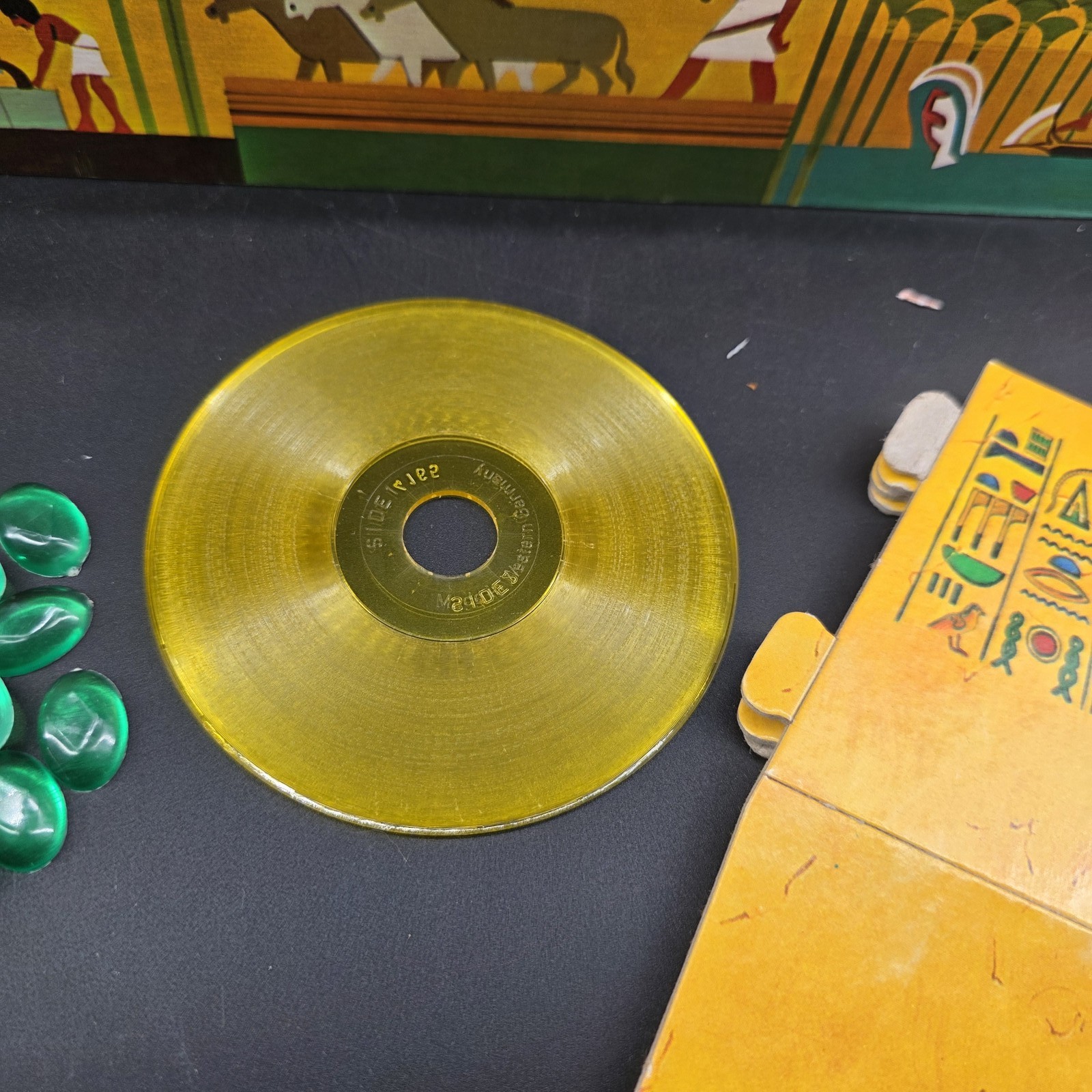 Vintage 1971 Milton Bradley Voice of the Mummy Electronic Board Game Green Gems