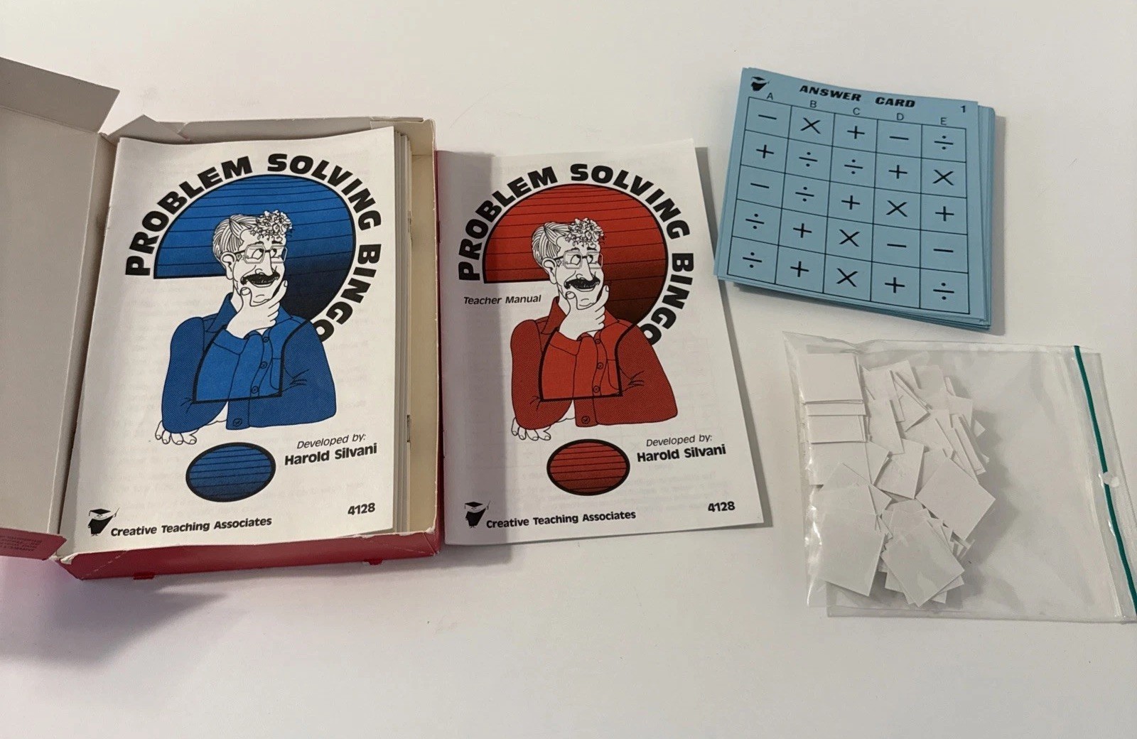 Vintage Problem Solving Bingo – Homeschool Game for Child development – 1990 Ed