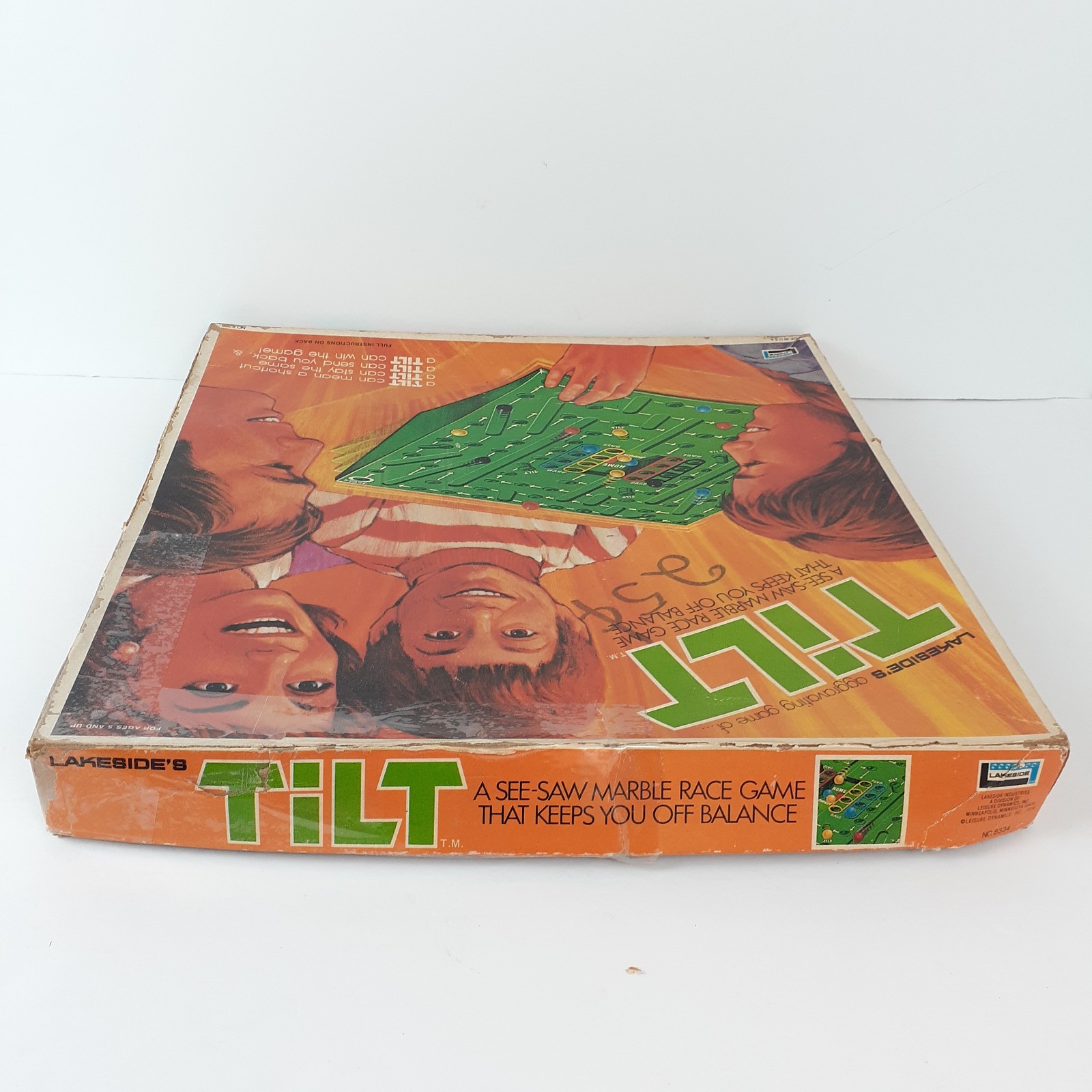 Lakeside’s TILT See-Saw Marble Game Vintage 1974 No. 8334 USA No Marbles