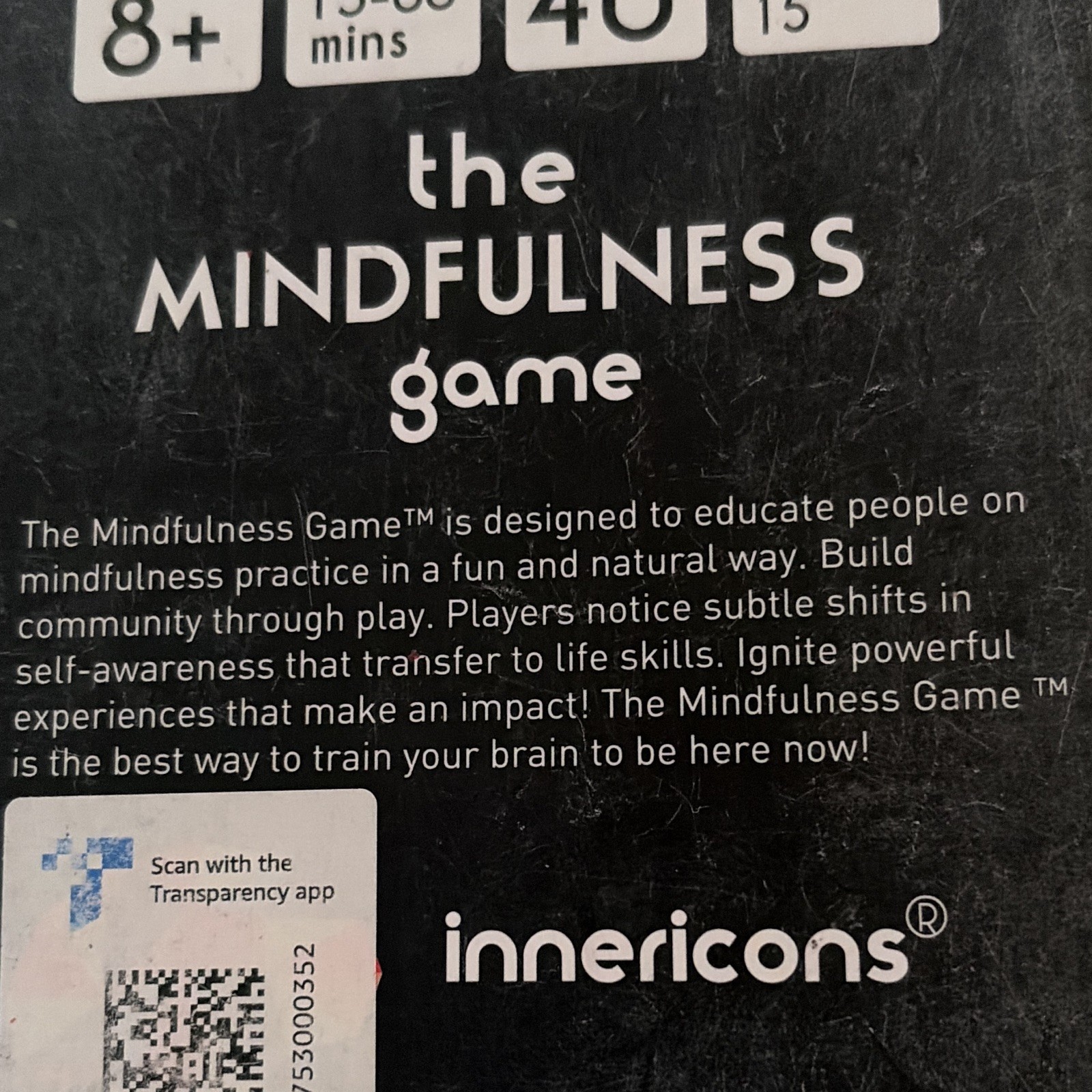 innericons The Mindfulness Game Card Game, 40 Cards, 3+ Players Ages 8+