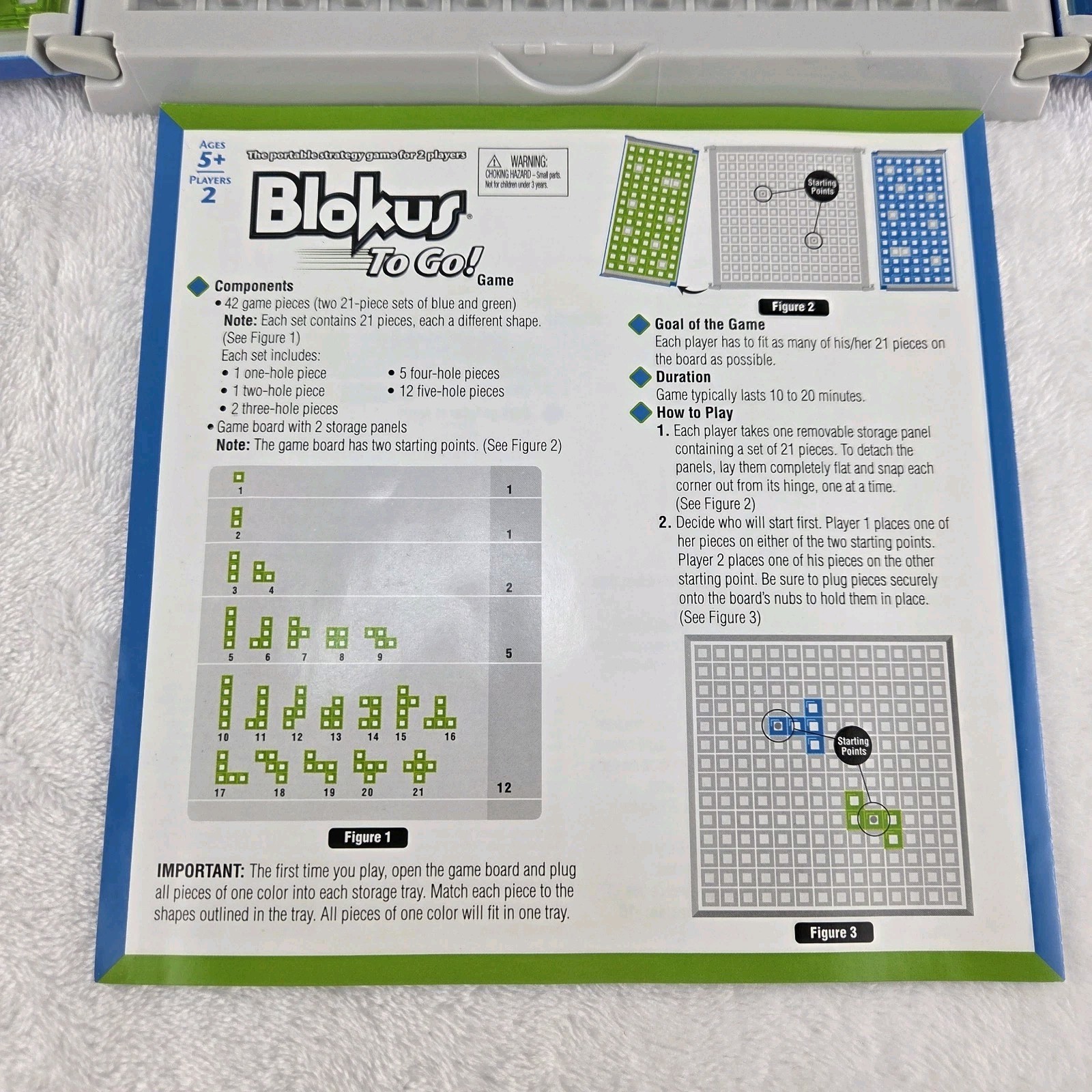 Blokus To Go Portable Travel Strategy Game 2009 Complete No Box