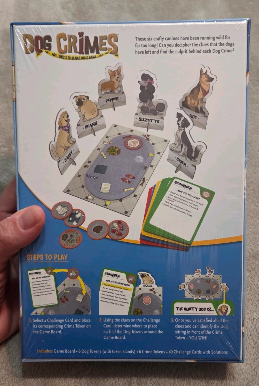 ThinkFun Dog Crimes Logic Game and Brainteaser for Boys and Girls Age 8 & Up