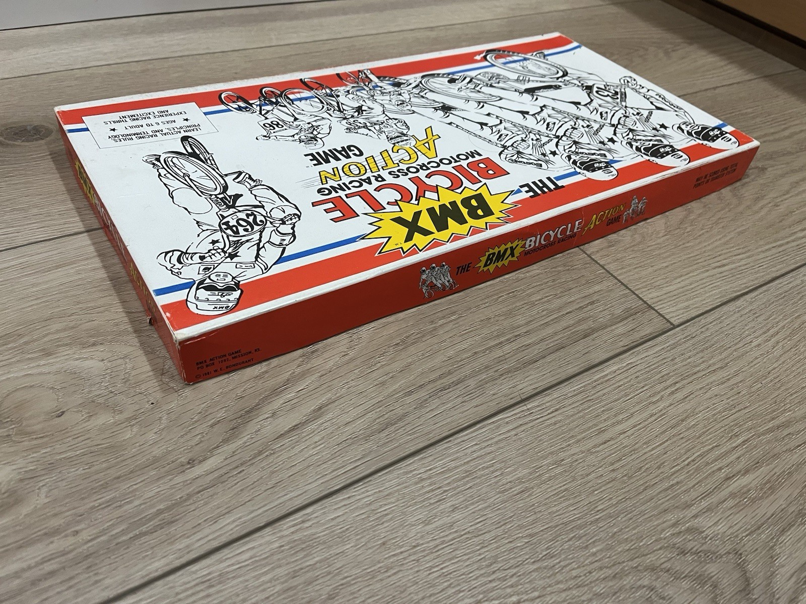 Vintage The BMX Bicycle Motocross Racing Action Board Game Mongoose Redline GT