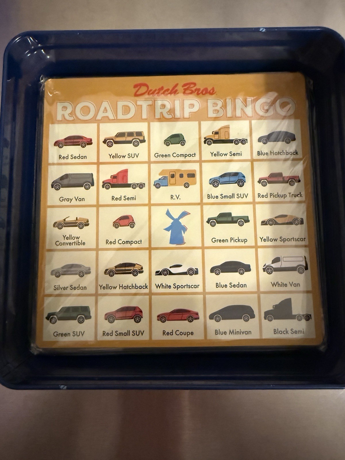 Dutch Bros Route 92 Road Trip Game Set Tin May 2026 Key Chain Stickers Reusable
