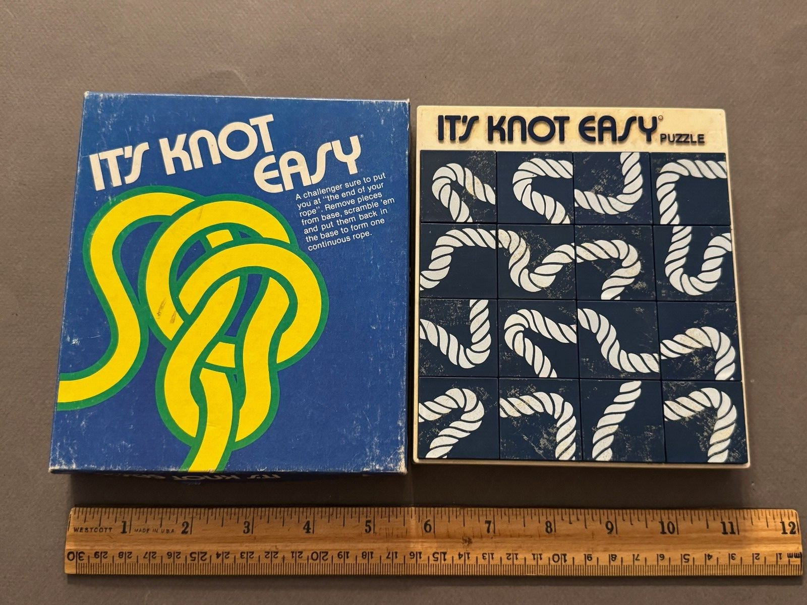 1981 MILTON BRADLEY IT’S NOT EASY BRAIN TEASER PUZZLE GAME VINTAGE TOYS