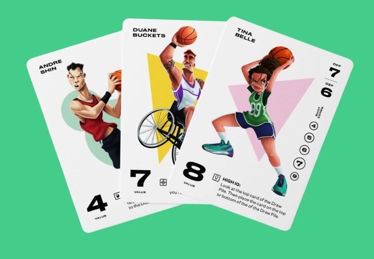 GAMEFLO PICKUP BASKETBALL CARD GAME. NEW/SEALED 2-6 PLAYERS AGES 8+ STRATEGY