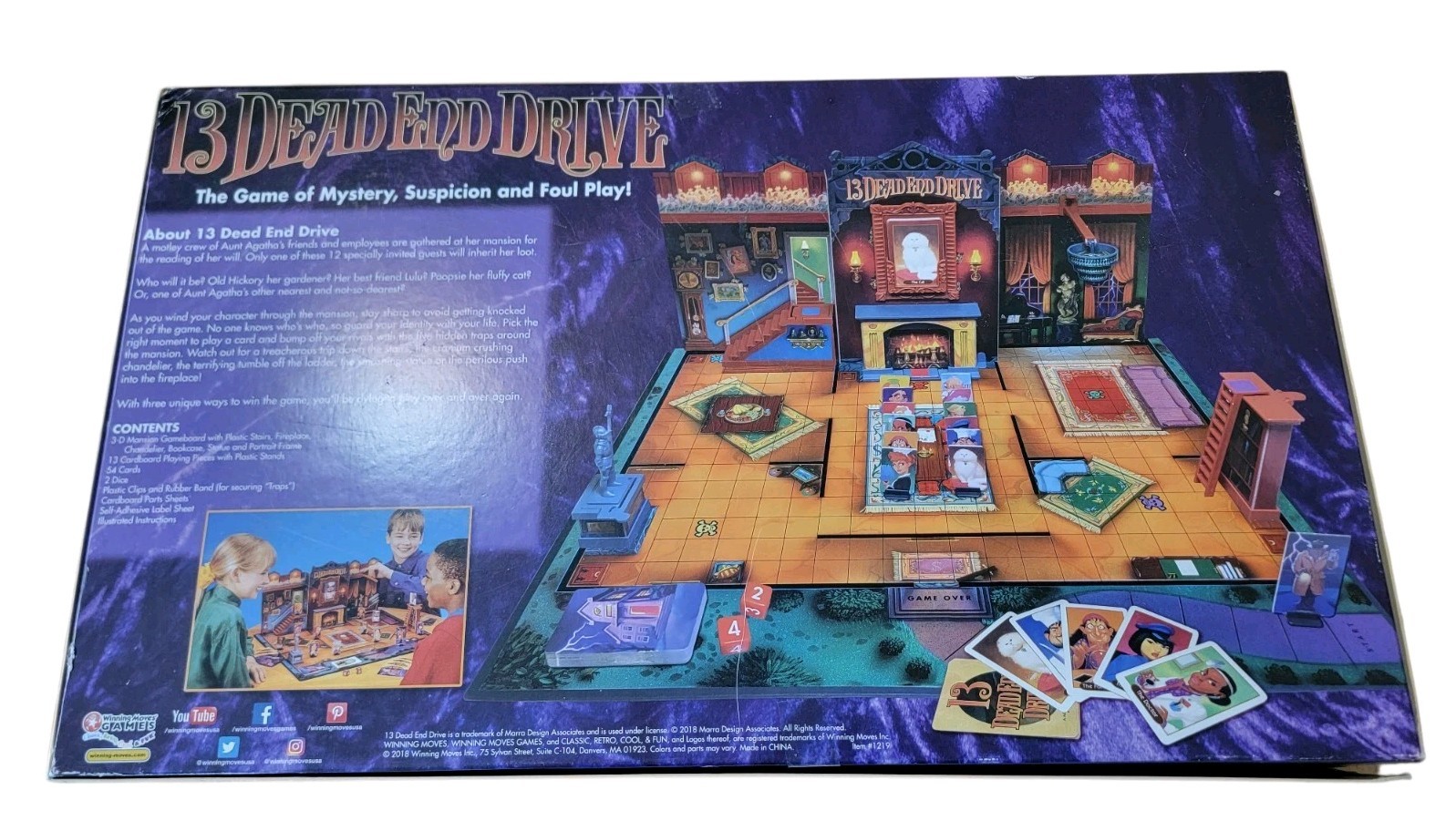 13 Dead End Drive Board Game 2019 Milton Bradley 100% Complete