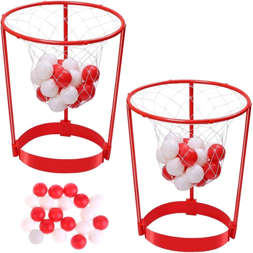 2 Pack Head Hoop Basketball Party Game for Kids and Adults, Adjustable Basket…