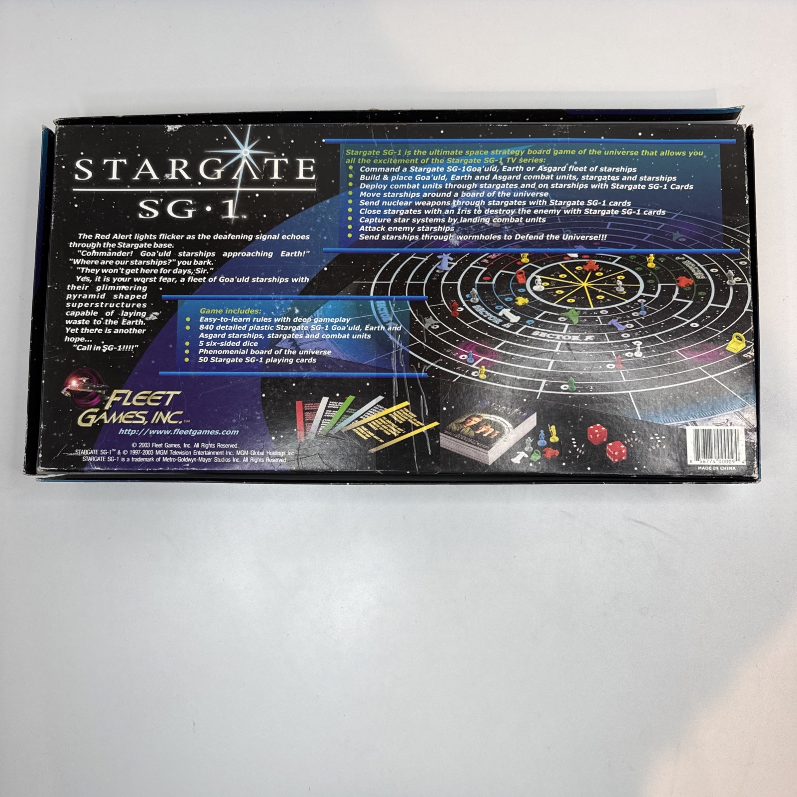 Stargate SG 1 Board Game 2003 missing Instructions all other pieces present