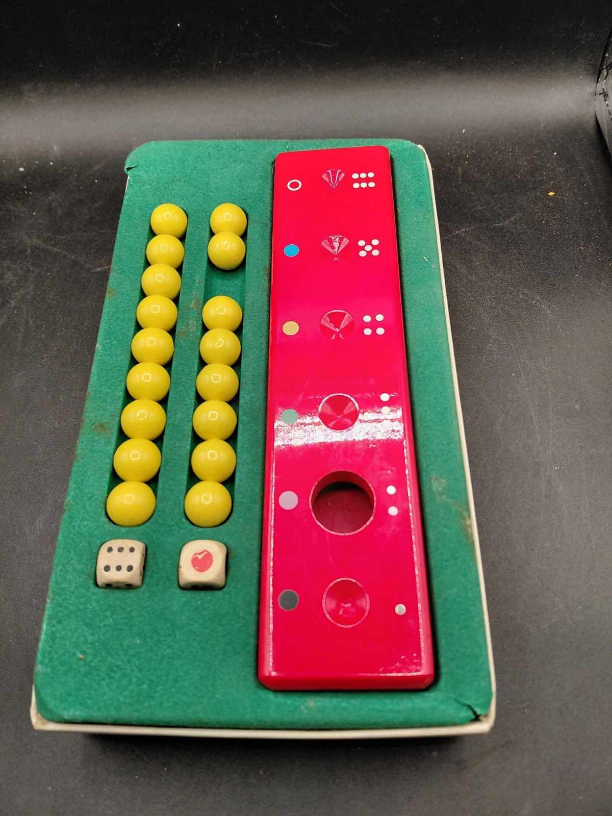 Vintage Brio Of Sweeden KULBANK Dice Game Ball Bank Kugel-Spiel Jeu De Boulles