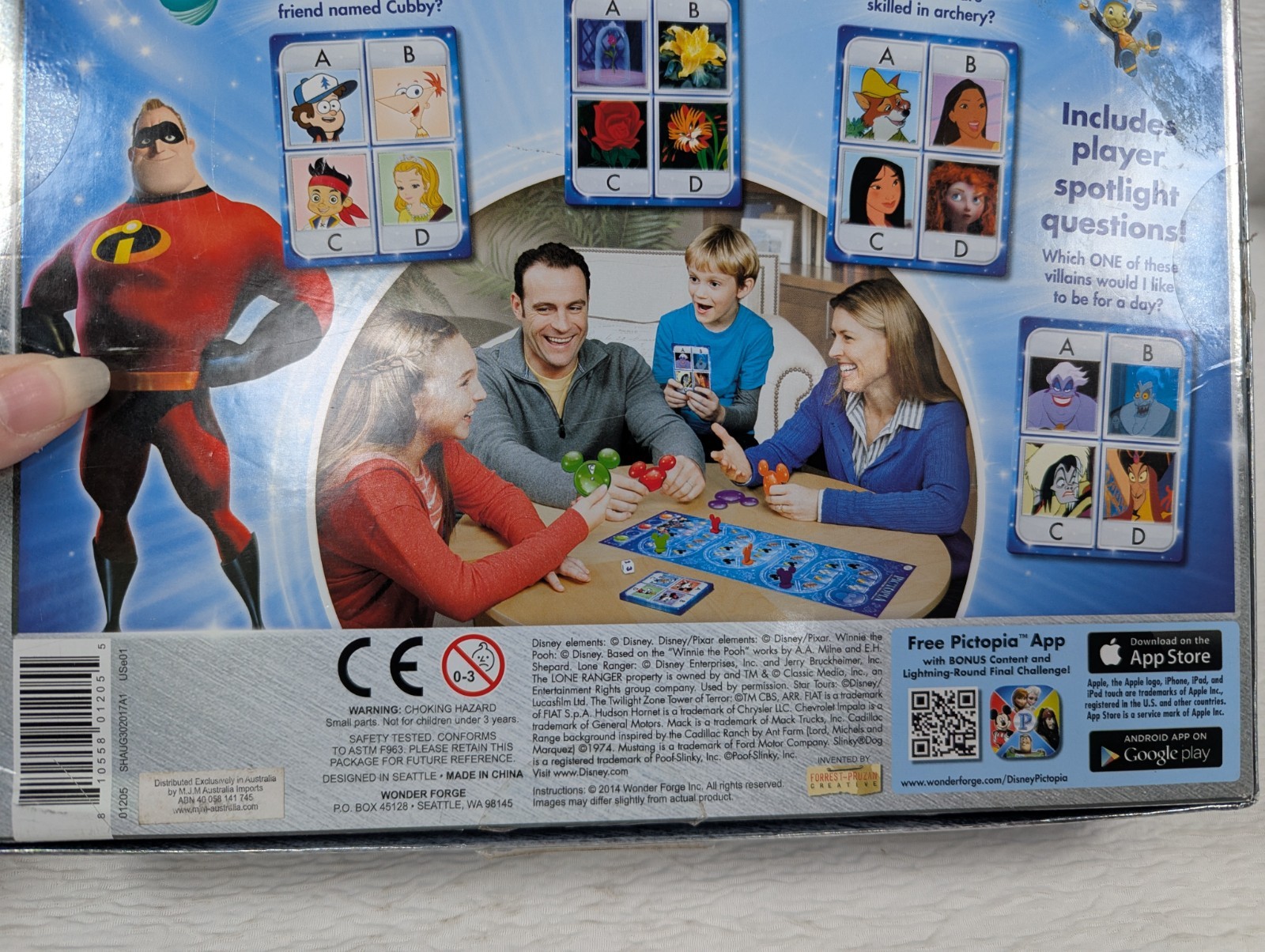 Pictopia Picture Trivia Disney Edition Board Game2-6 Players Age7+
