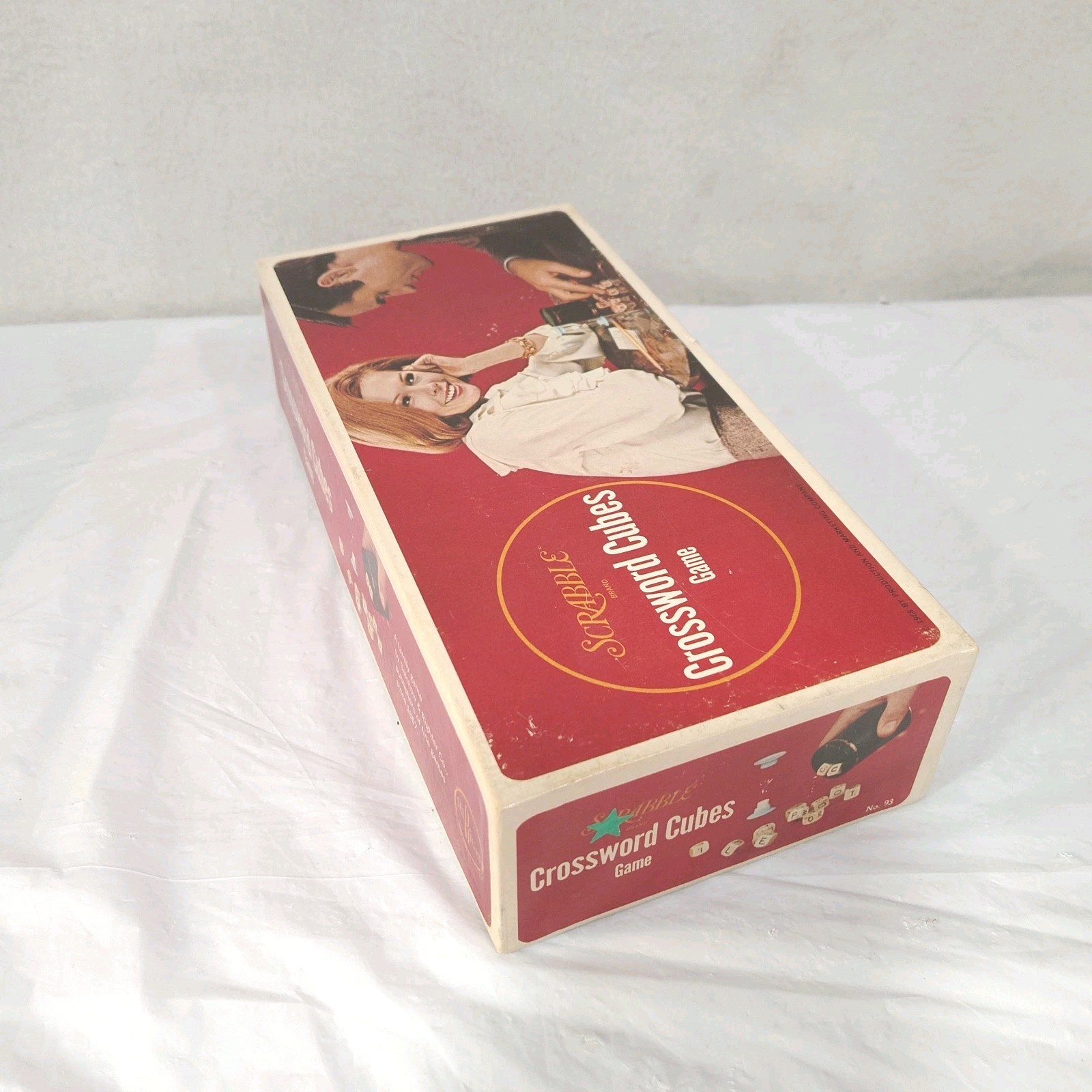 Scrabble Crossword Cubes Board Game Selchow & Righter No. 93 Vintage 1968