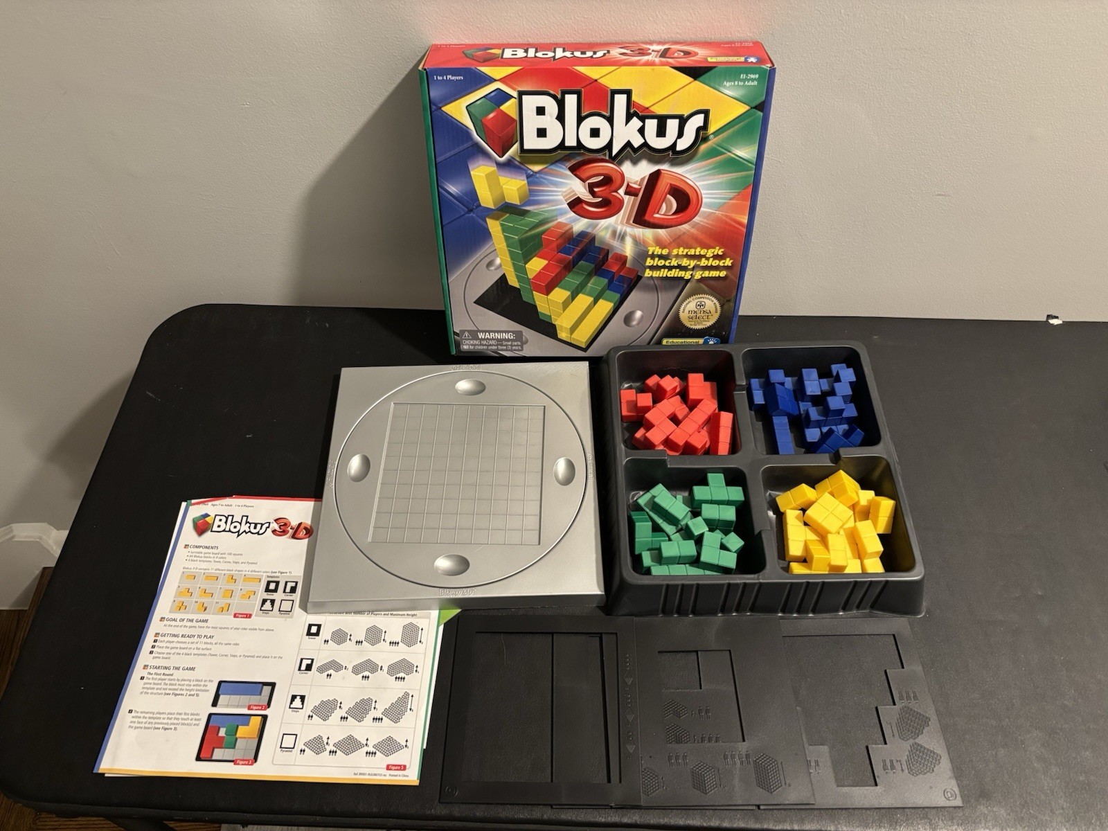 BLOKUS 3-D Strategic Block Building Game 100% Complete Rare Educational Insights