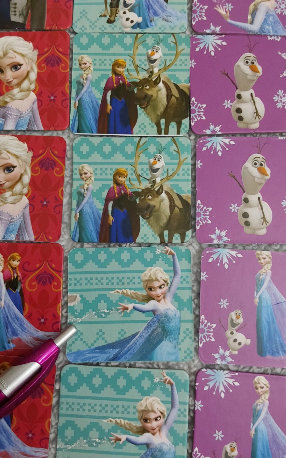 Disney Frozen Memory Match Game 72 Cards Instructions By Cardinal Elsa Anna Olaf