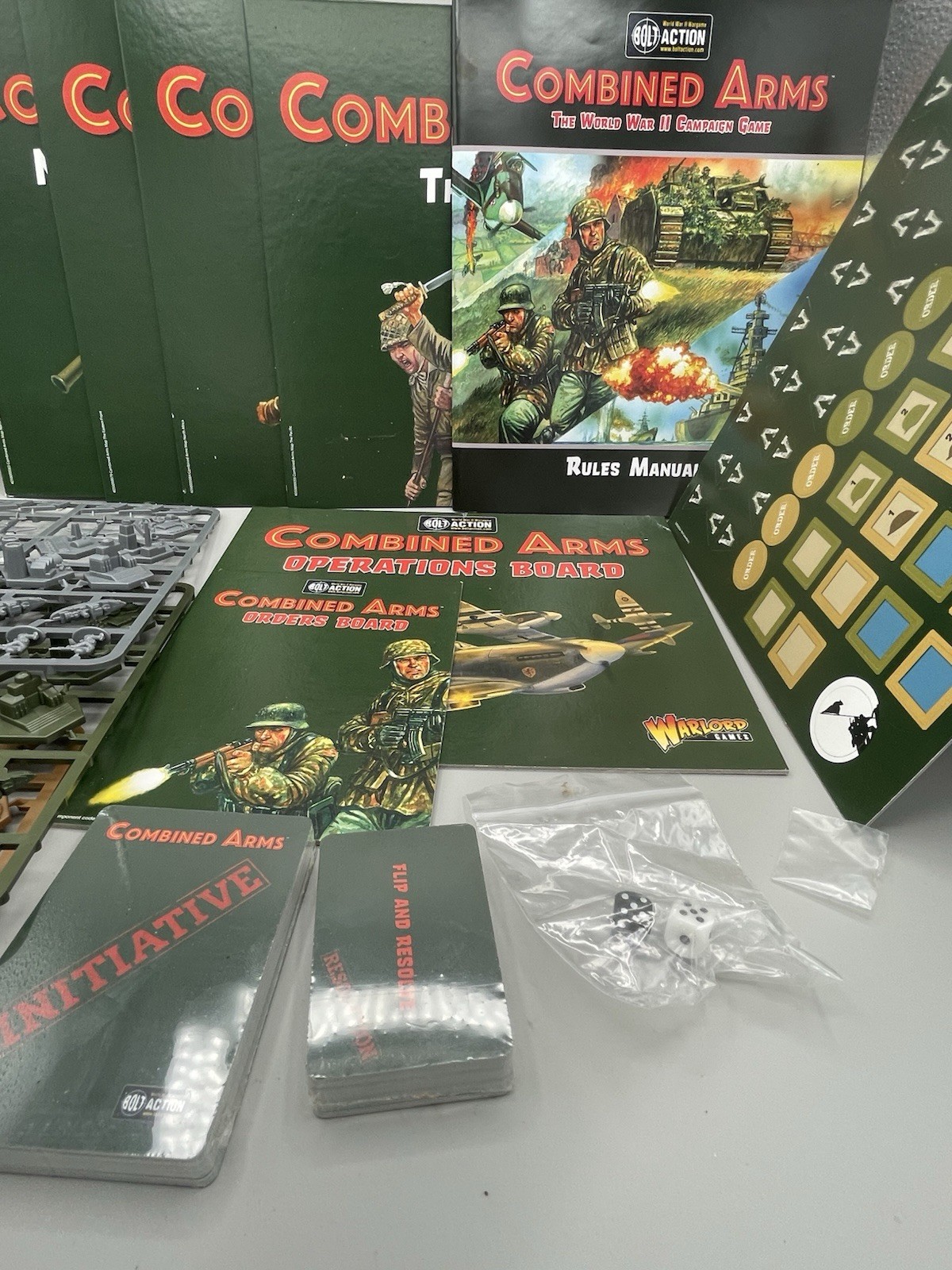 Bolt Action Combined Arms The World War II Campaign Game Board Game incomplete