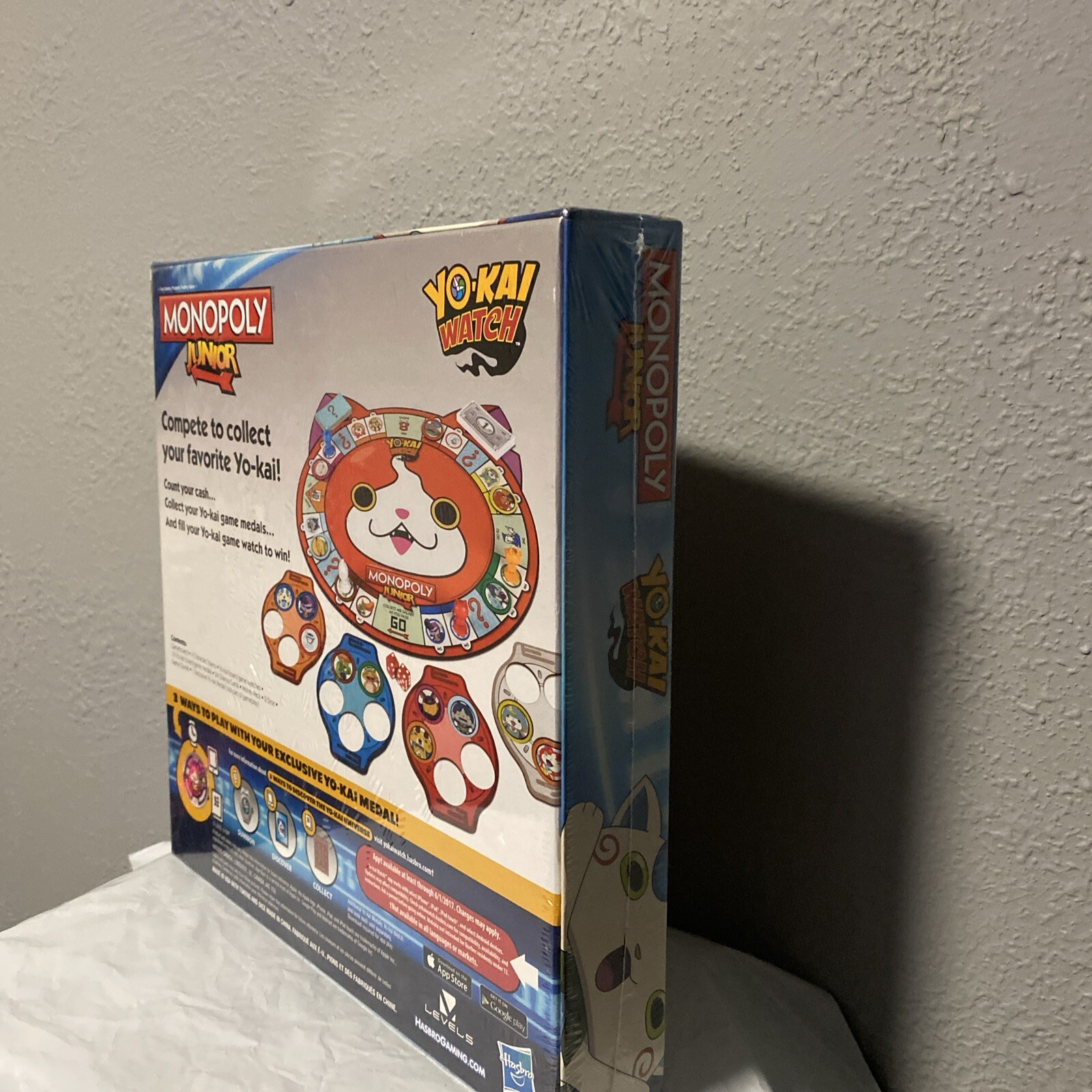 Monopoly Junior Yo-Kai Watch Edition Board Game w/Exclusive Yokai Medal Sealed