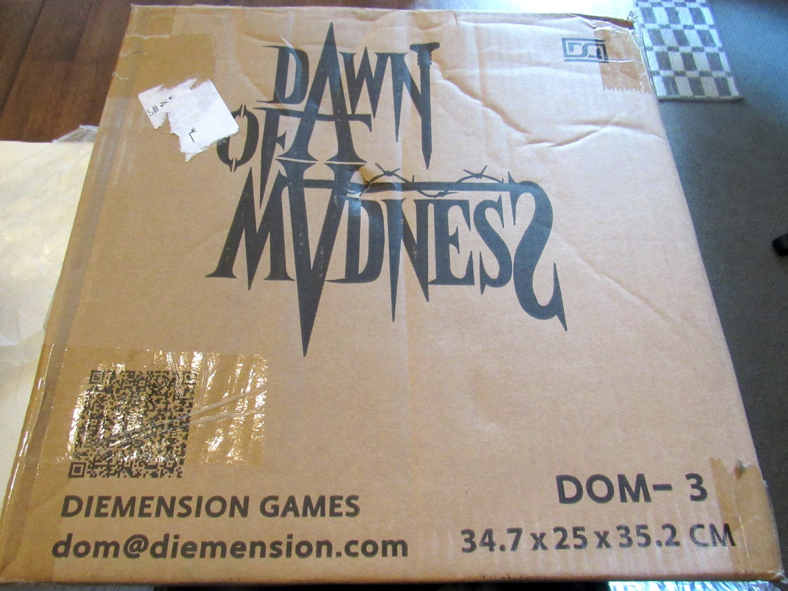 DAWN OF MADNESS KICKSTARTER PLEDGE + UPGRADE PACK + GAMEFOUND EVENT SET W/ CARDS