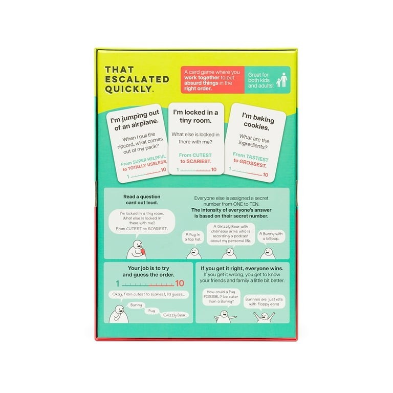 That Escalated Quickly Party Card Game by Exploding Kittens 2-8 Players NEW