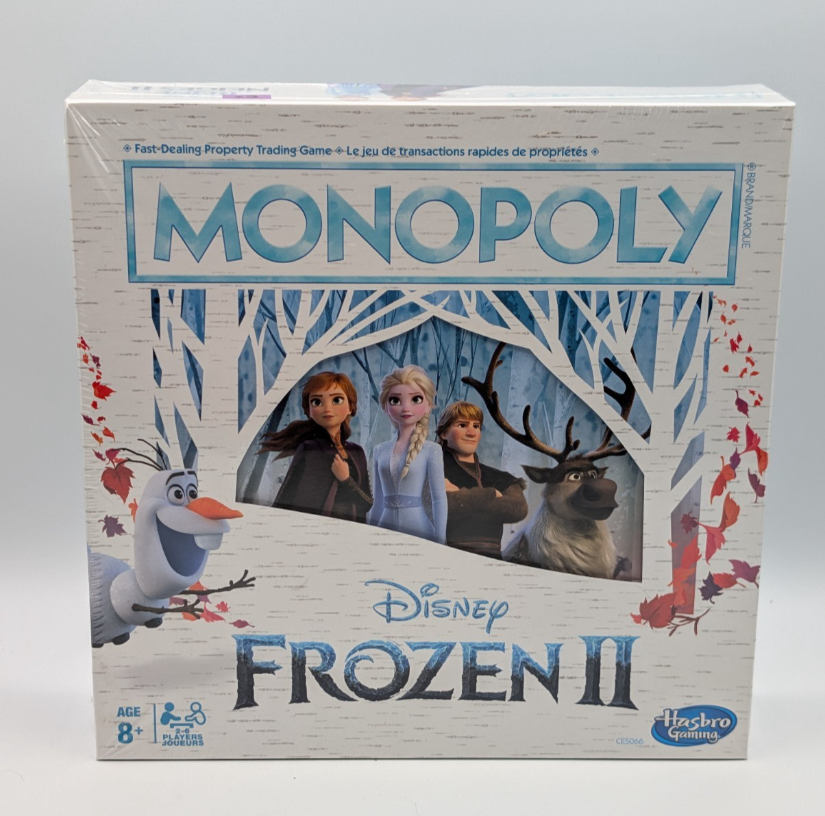 Monopoly Disney Frozen 2 Board Game New Sealed Elsa Anna Hasbro E5066 Bilingual