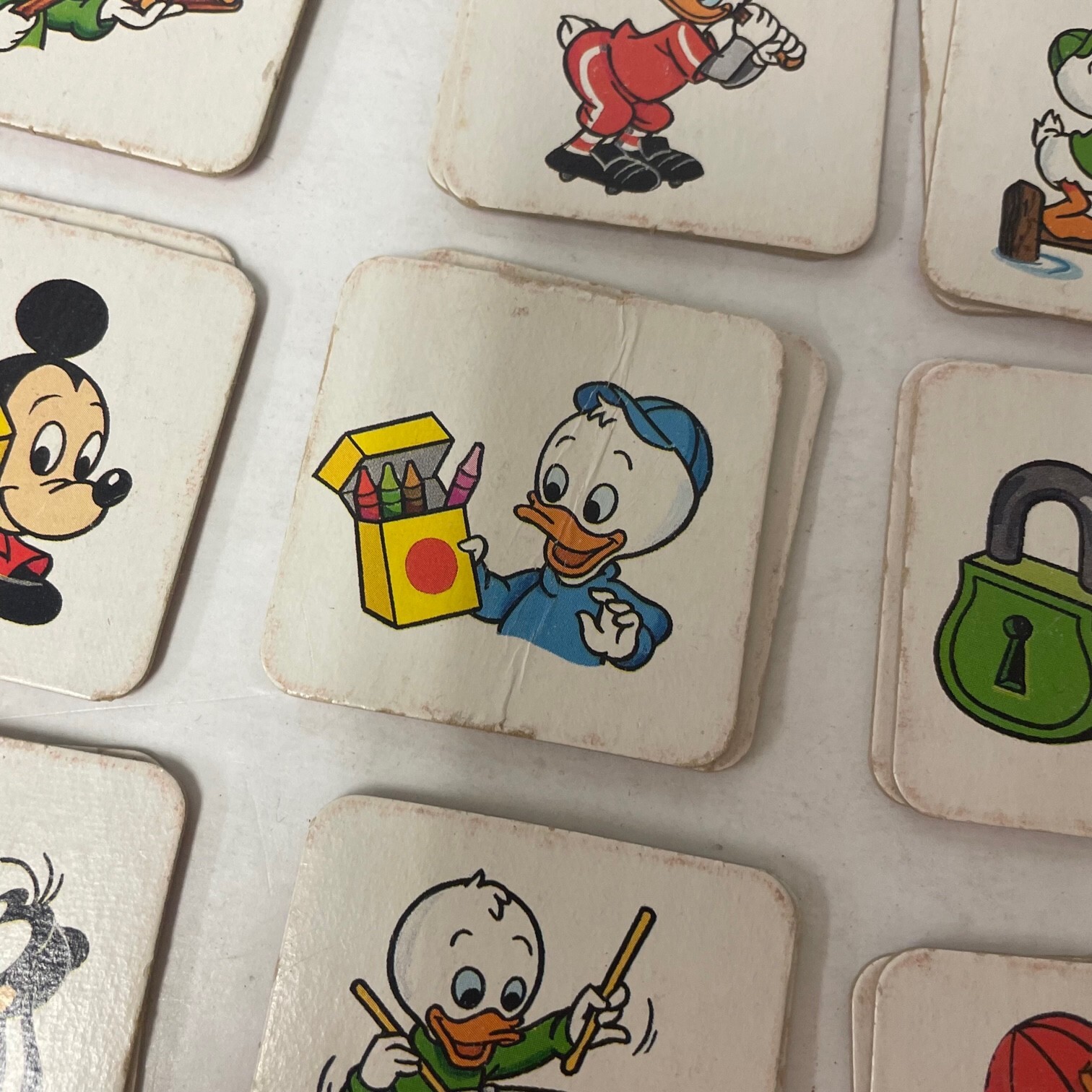 Mickey Mouse Memory Game By Milton Bradley Vintage 1990 Missing One Tile Classic