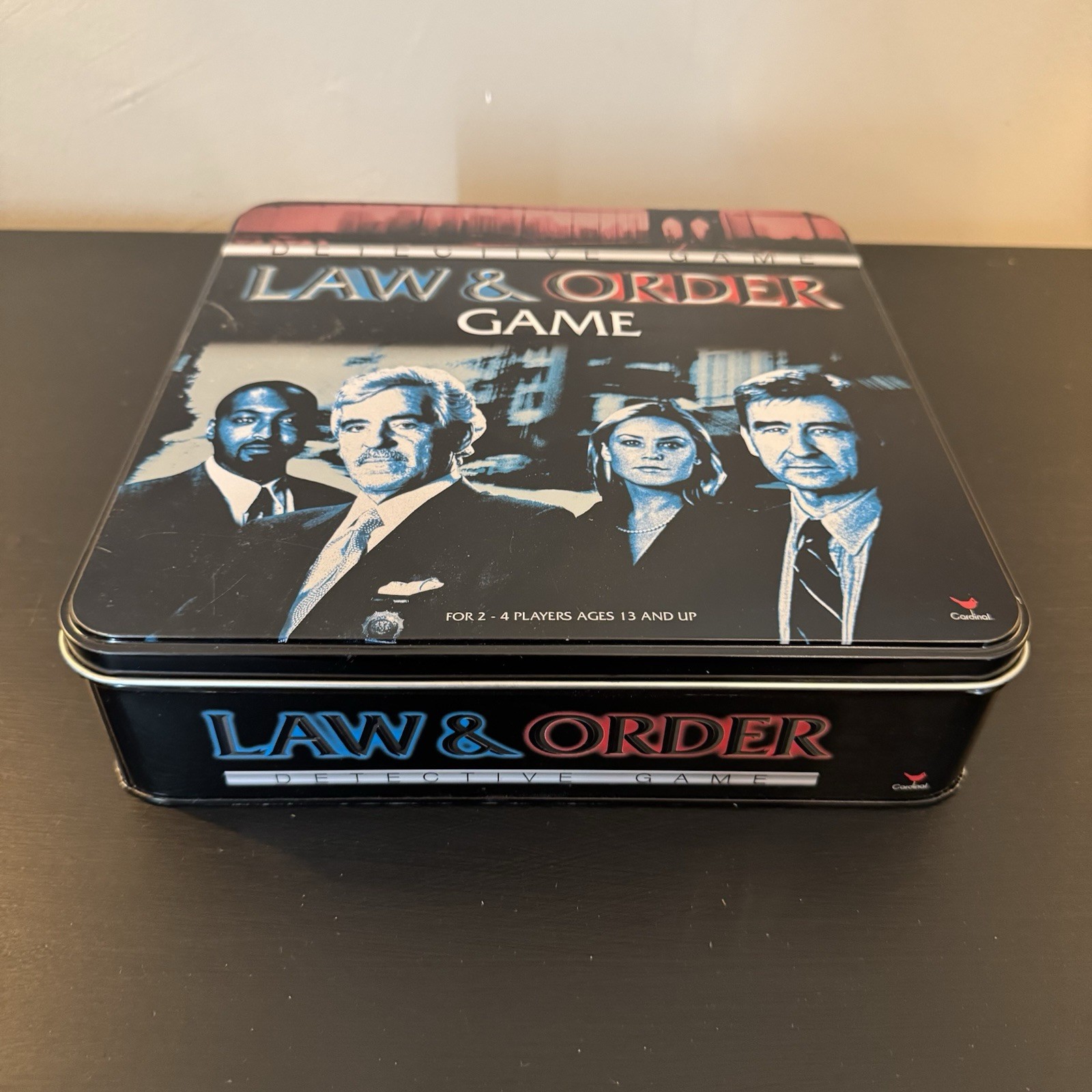 Law & Order Board Game Tin Edition 2004 Detective Game 2–4 Players As-Is