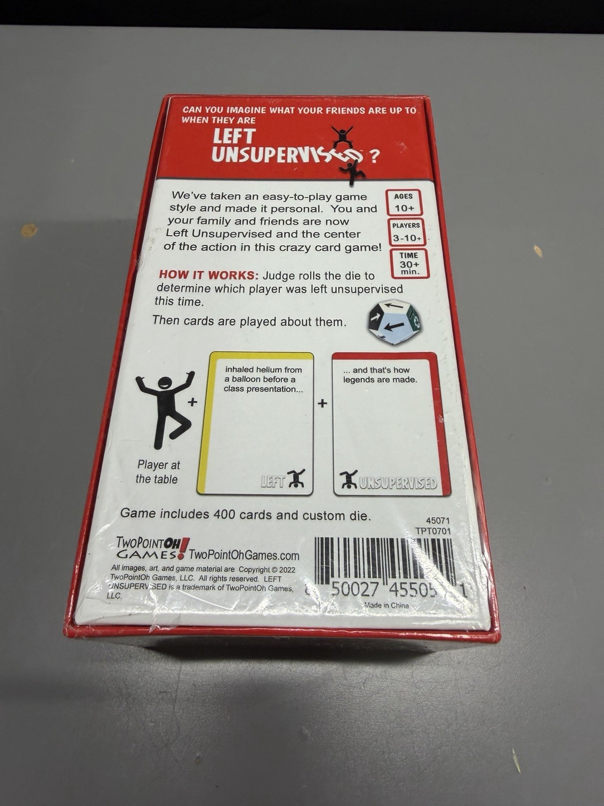 New Left Unsupervised A Card Game TwopointOh Board Games Ages 10+ NEW