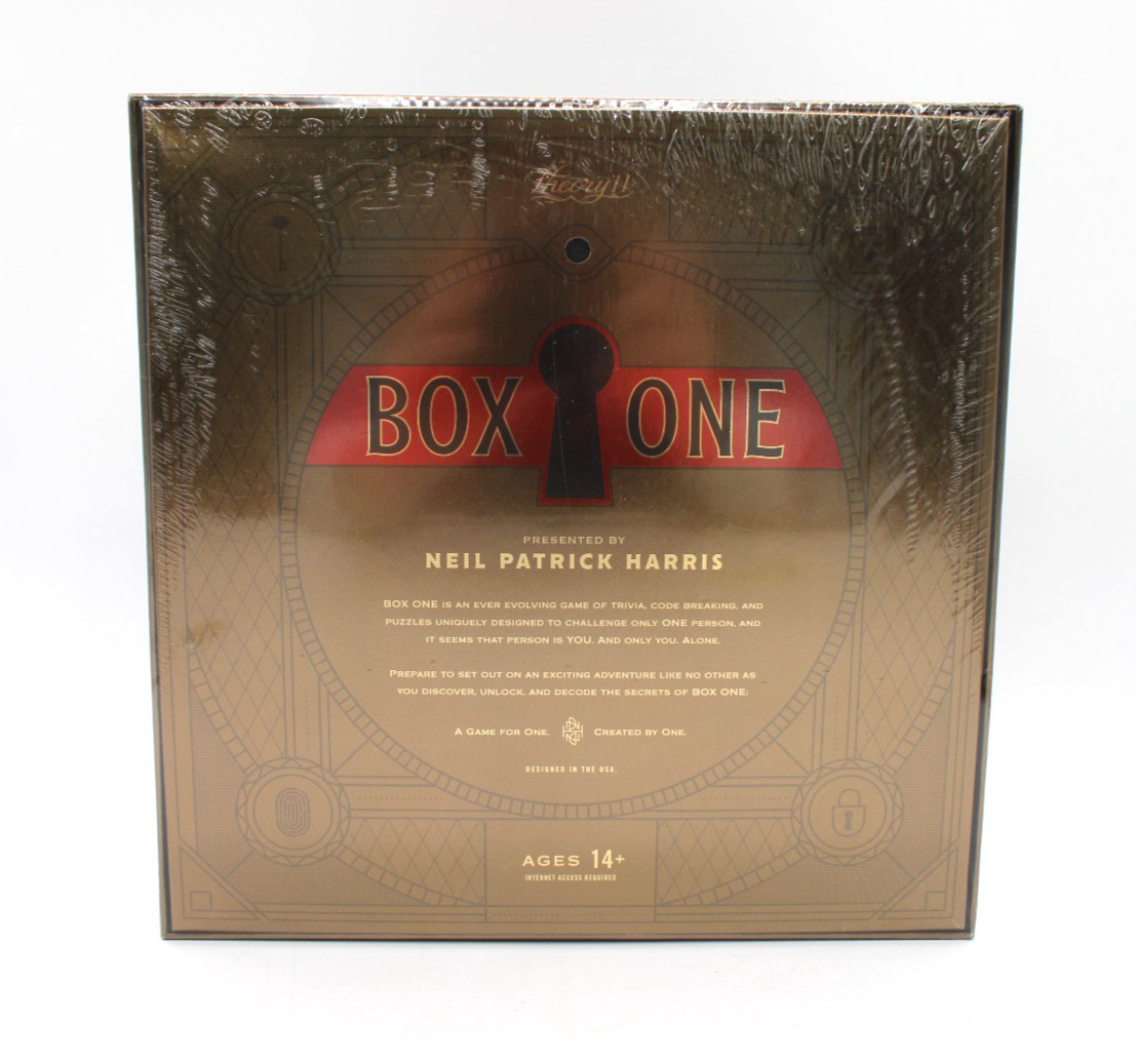 Box ONE by Neil Patrick Harris Board Game Theory11 Factory Sealed
