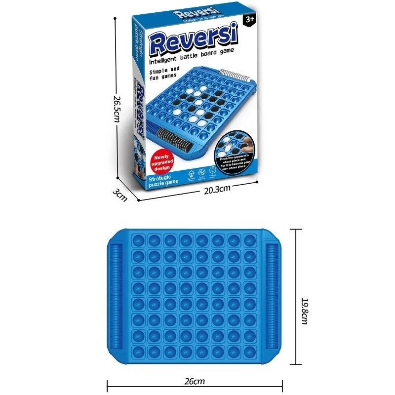 Dual-side Flip Board Strategy Game 2 Players Logic Training Educational Puzzle T