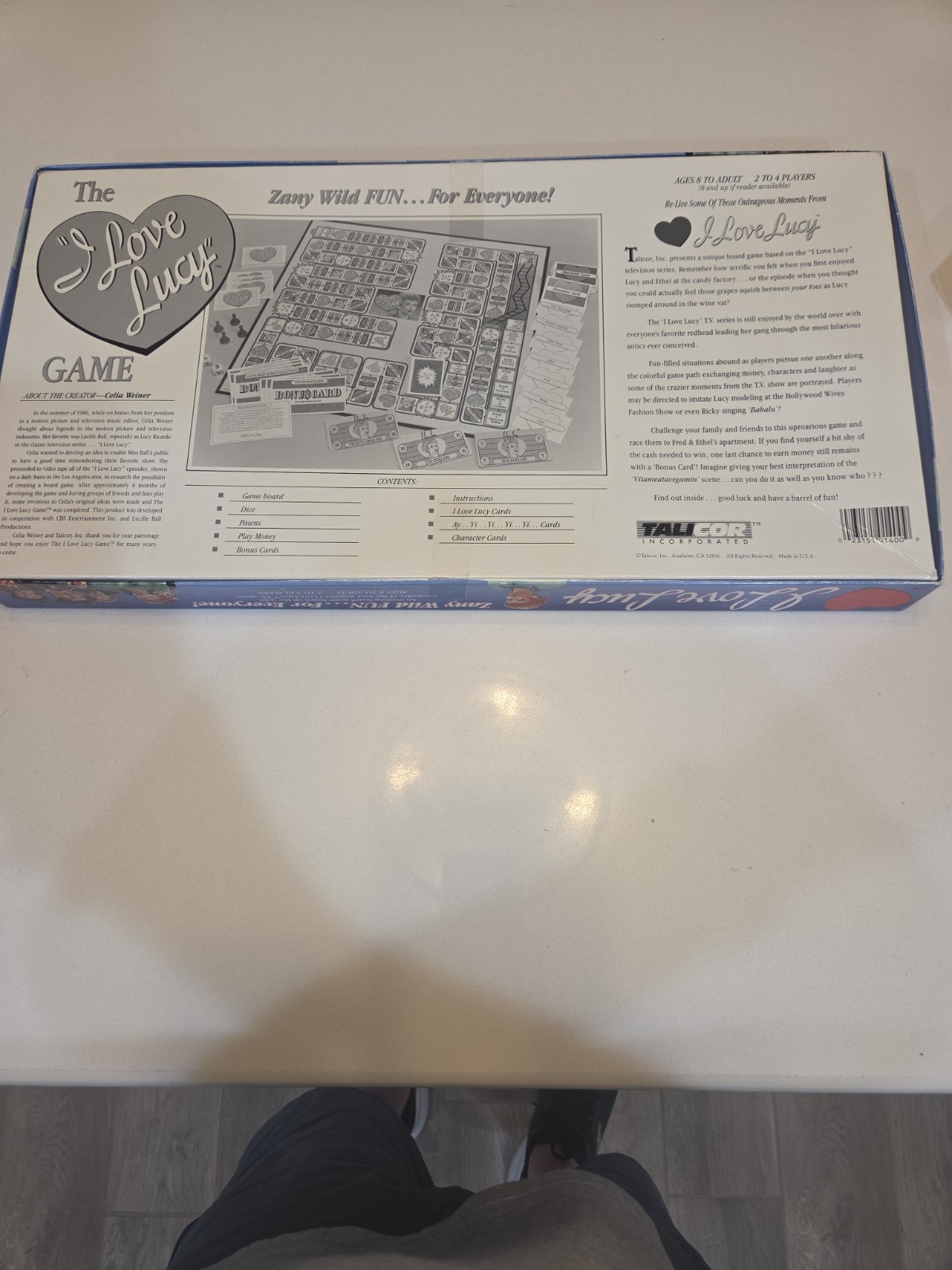 VINTAGE The I Love Lucy Board Game COMPLETE Talicor 1997 TV Show Lucille Ball