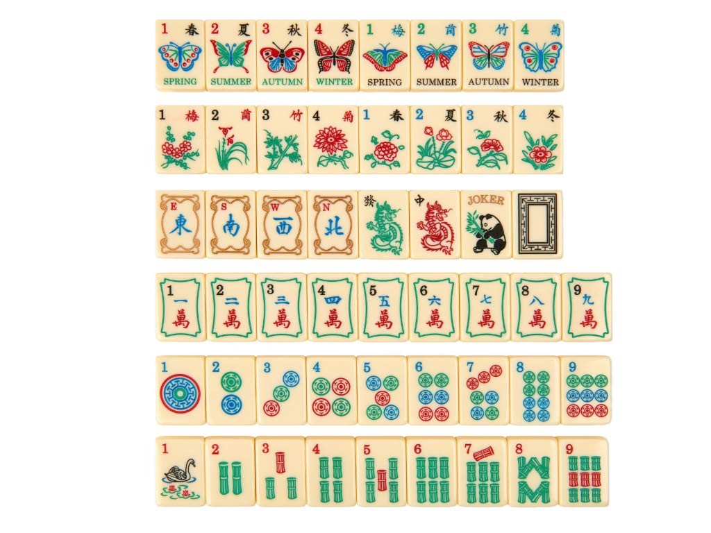 Linda Li American Mah Jongg Tile Set – The Artisan Collection – 166 Ivory Col…