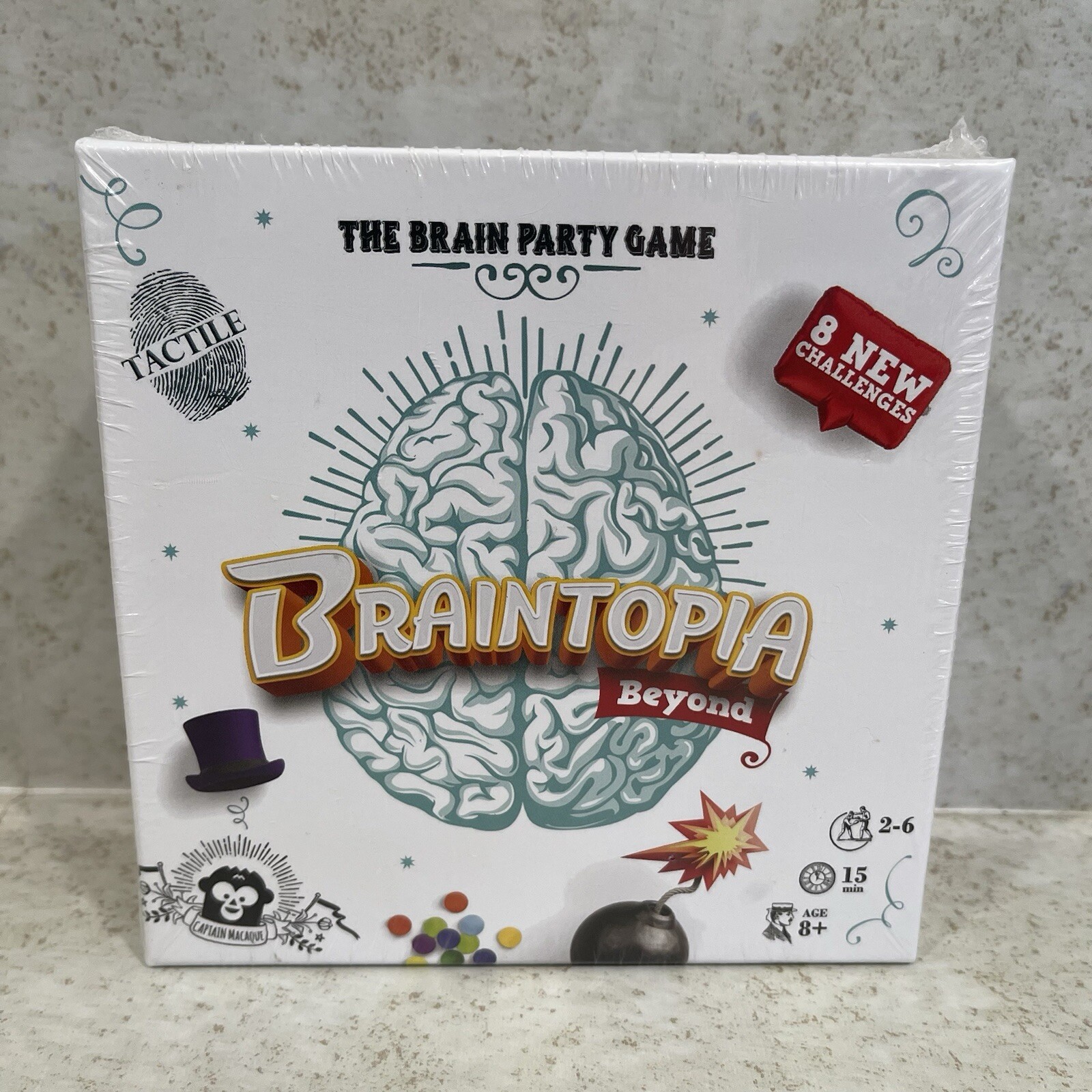 Braintopia Beyond The Brain Party Game Card Game New Sealed 8+ Years Old