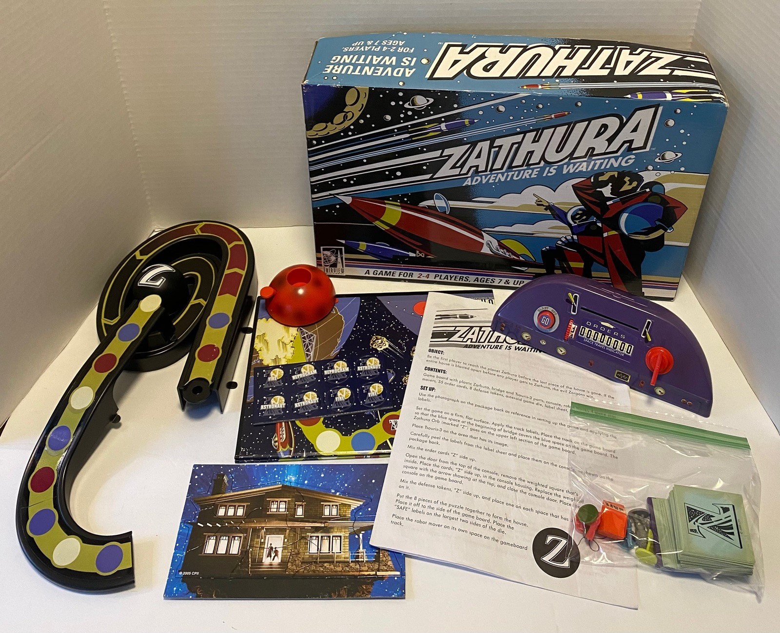 Zathura Adventure is Waiting Board Game 2005 Pressman Complete