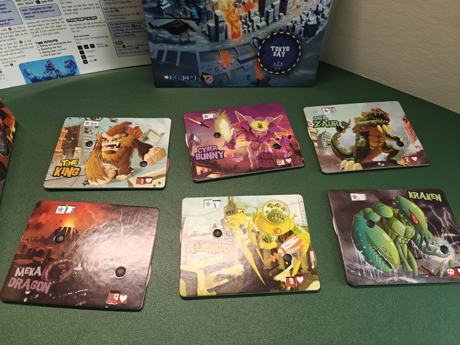 King of Tokyo Board Game – 100% Complete – Excellent Condition