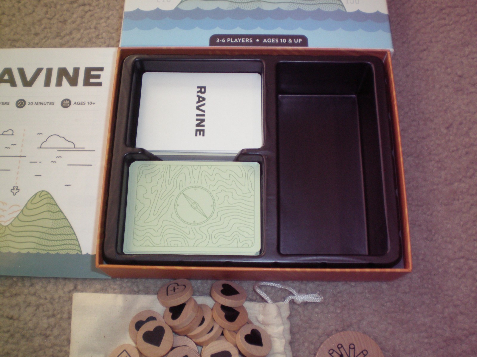 Ravine A Crafty and Cooperative Card Game by Stellar Factory Very Good& Complete