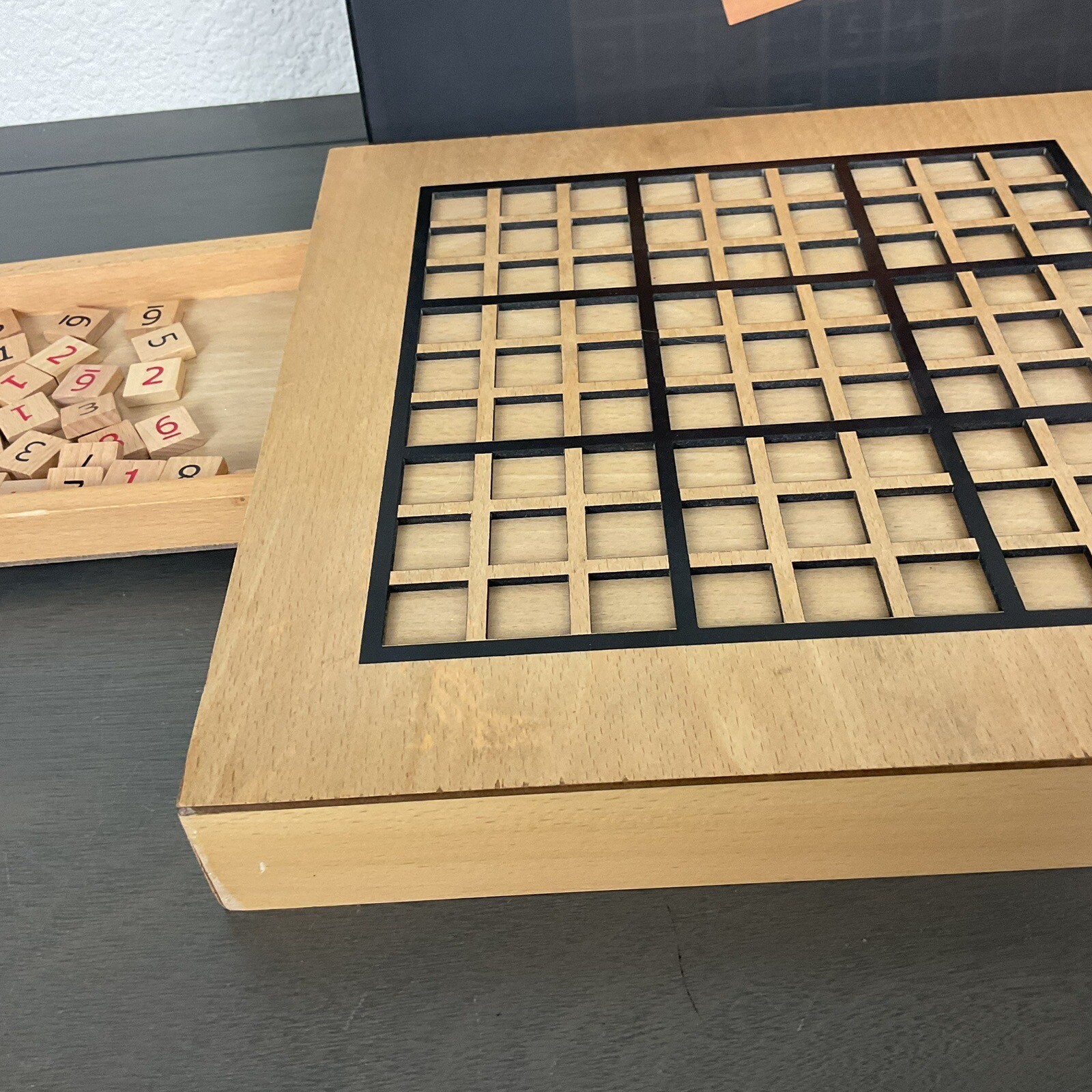SUDOKU WOODEN BOARD GAME #49-9412 by Wood Expressions,Inc (Pre-Owned)