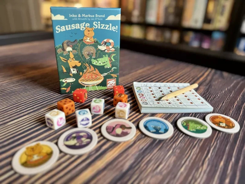 Sausage Sizzle Roll & Write Board Game (2025) 25th Century Games