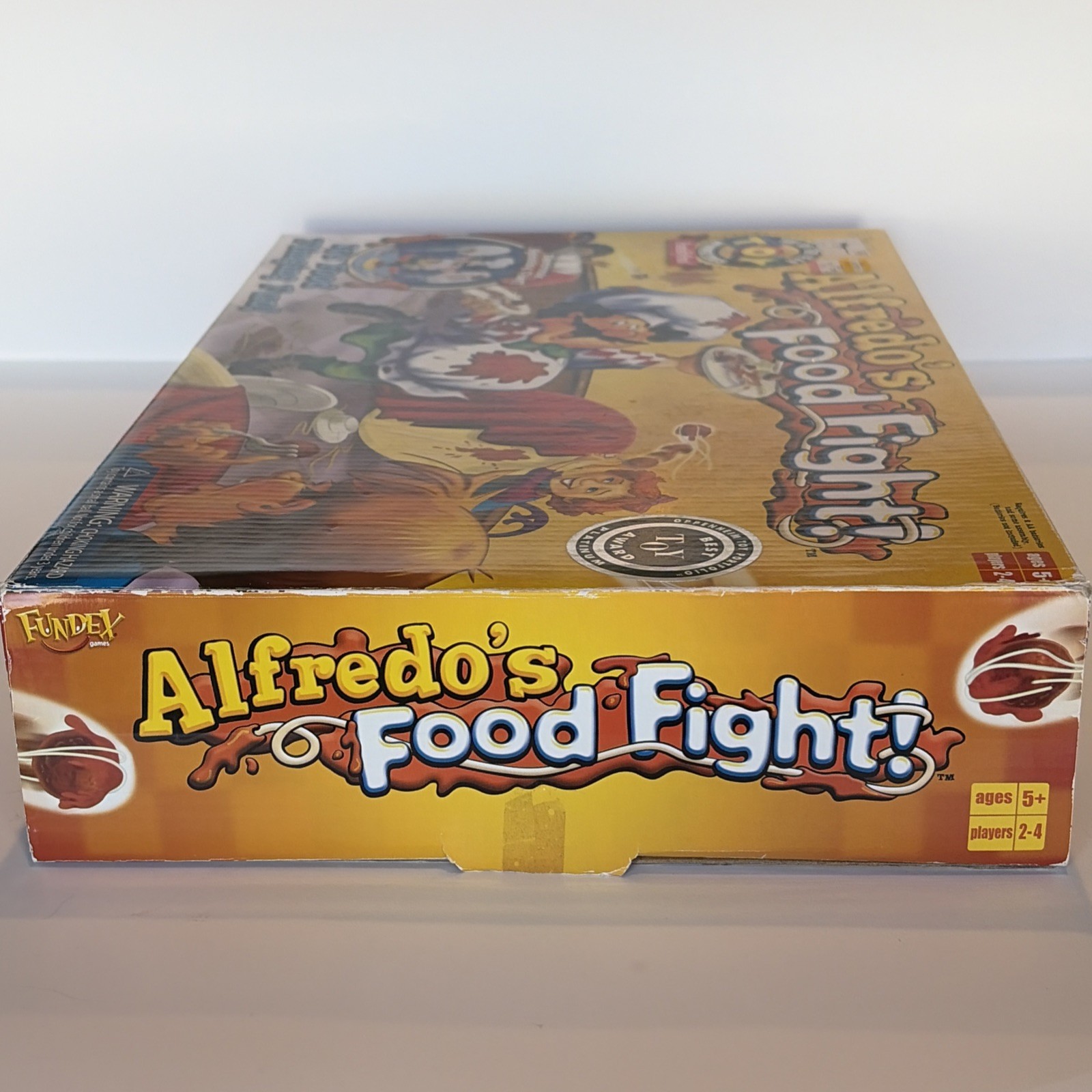 Alfredo’s Food Fight Game Fundex 2005 Vintage Board Game Electronic Incomplete