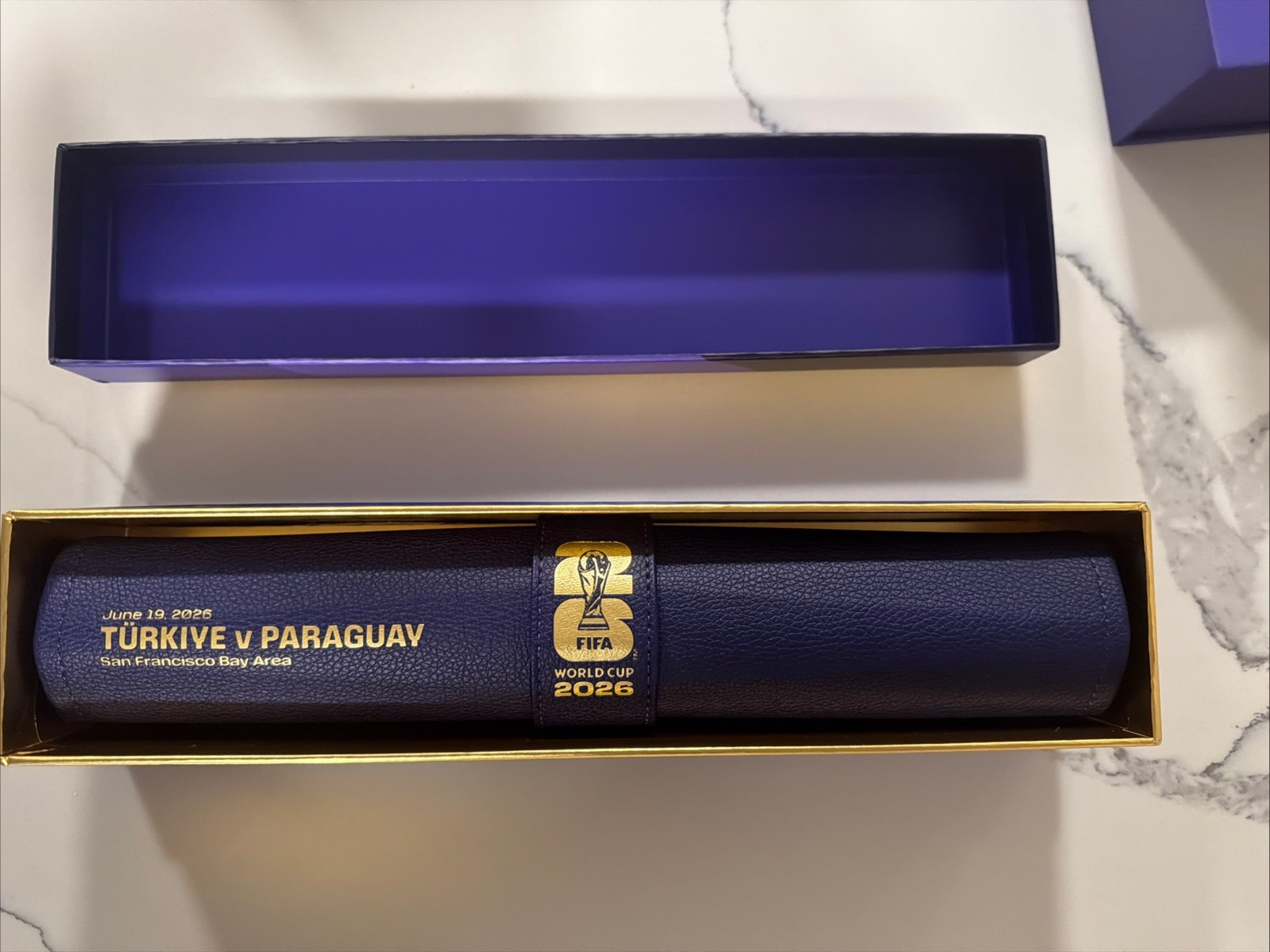 FIFA World Cup 2026 Turkiye V Paraguay Leather Backgammon Set NEW