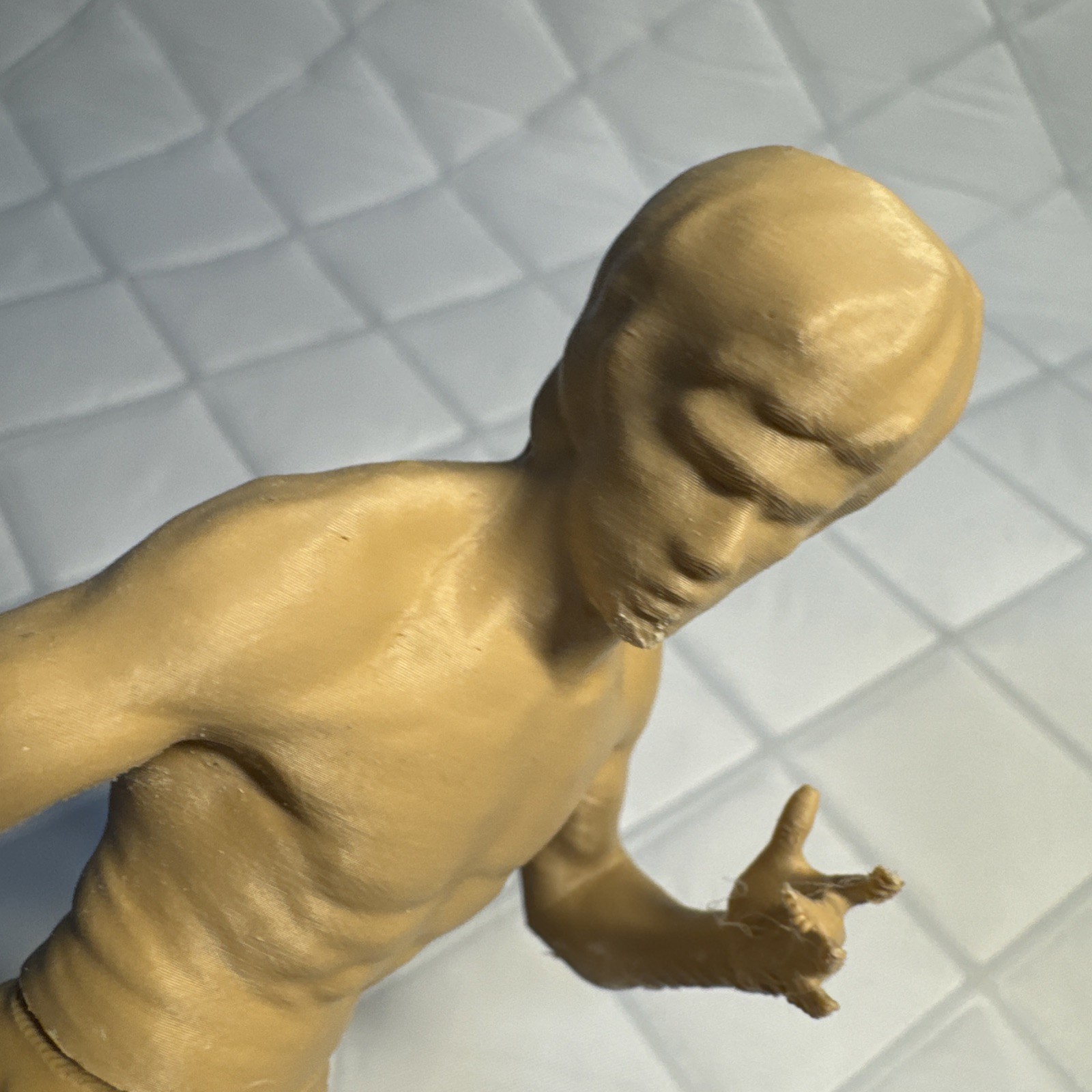 Bruce Lee Expansion: Bruce Lee Miniature Flawed 3D Rough Print Unpainted