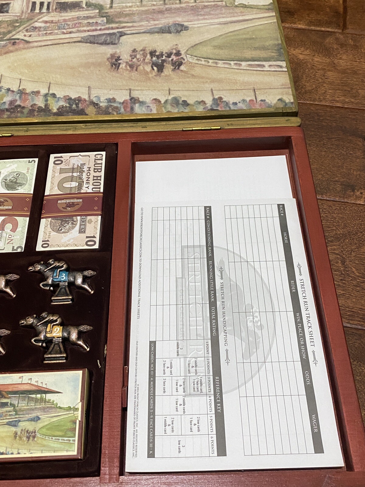 Tommy Bahama Branded Stretch Run Old Century Horse Racing Complete Board Game