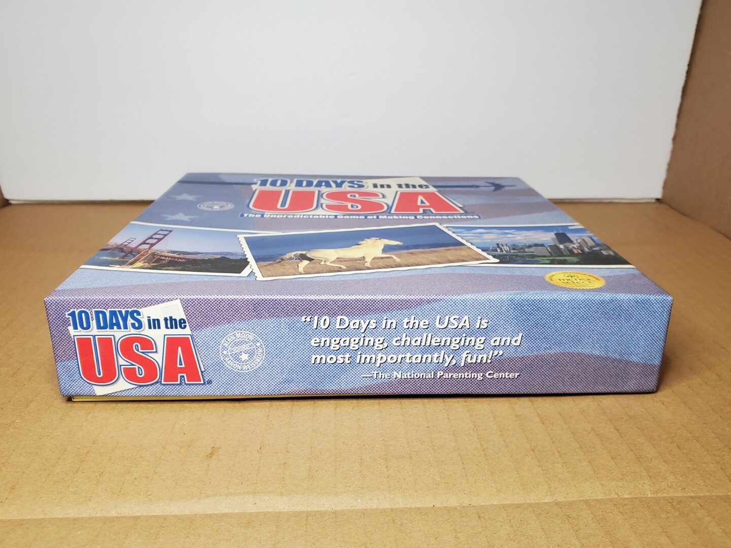 10 Ten Days in the USA Board Game 2004 By Out of The Box Games – 100% COMPLETE!