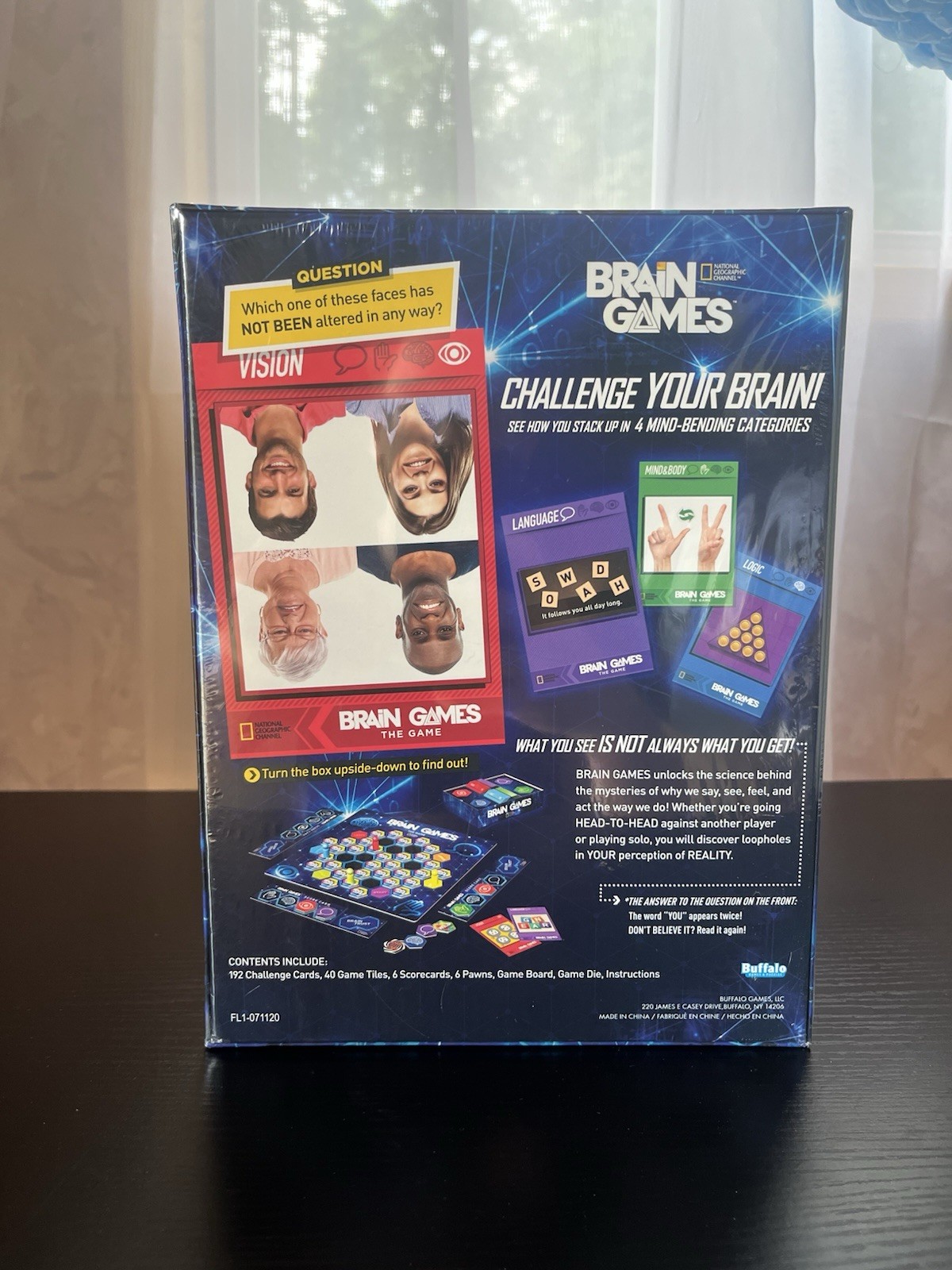 New Sealed National Geographic Channel Brain Games The Game, Blow Your Mind!
