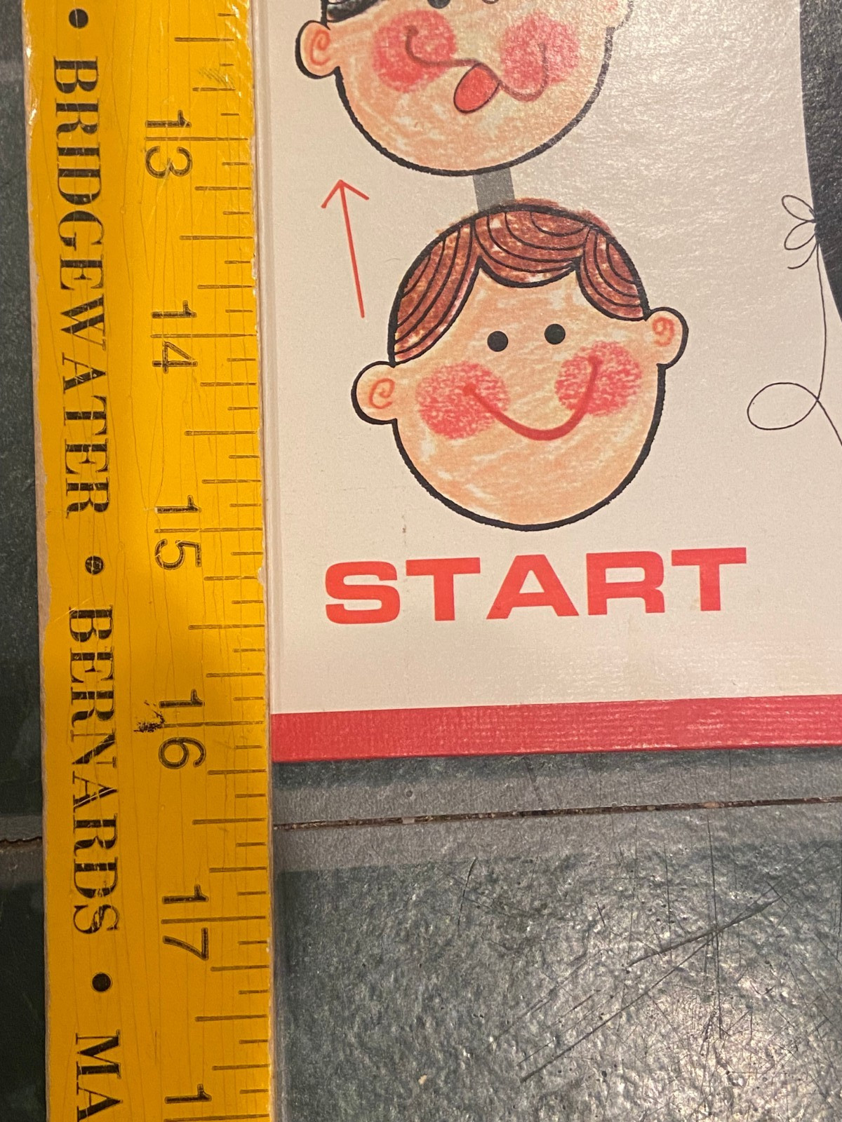 VIntage 1968 Happy Face Board Game REPLACMENT BOARD ONLY 16 1/4″ *Pre-Owned* o2